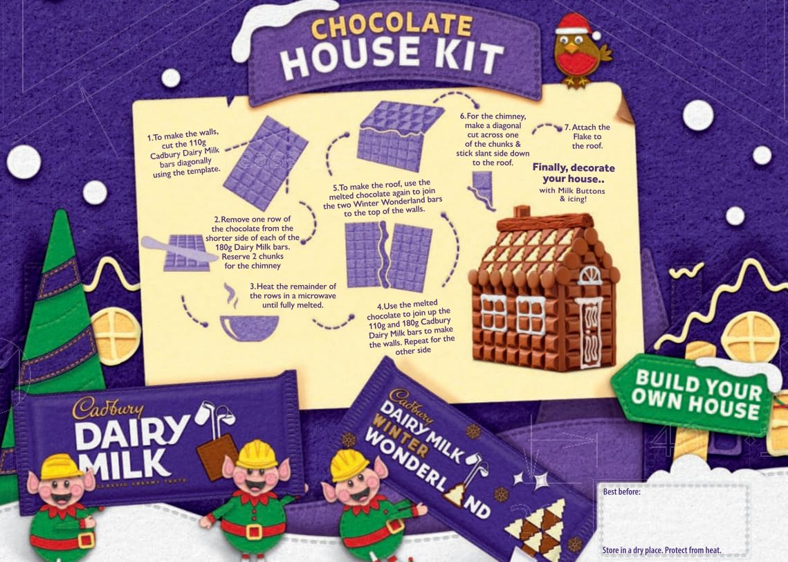 Cadbury - Dairy Milk Christmas Chocolate House Kit 3