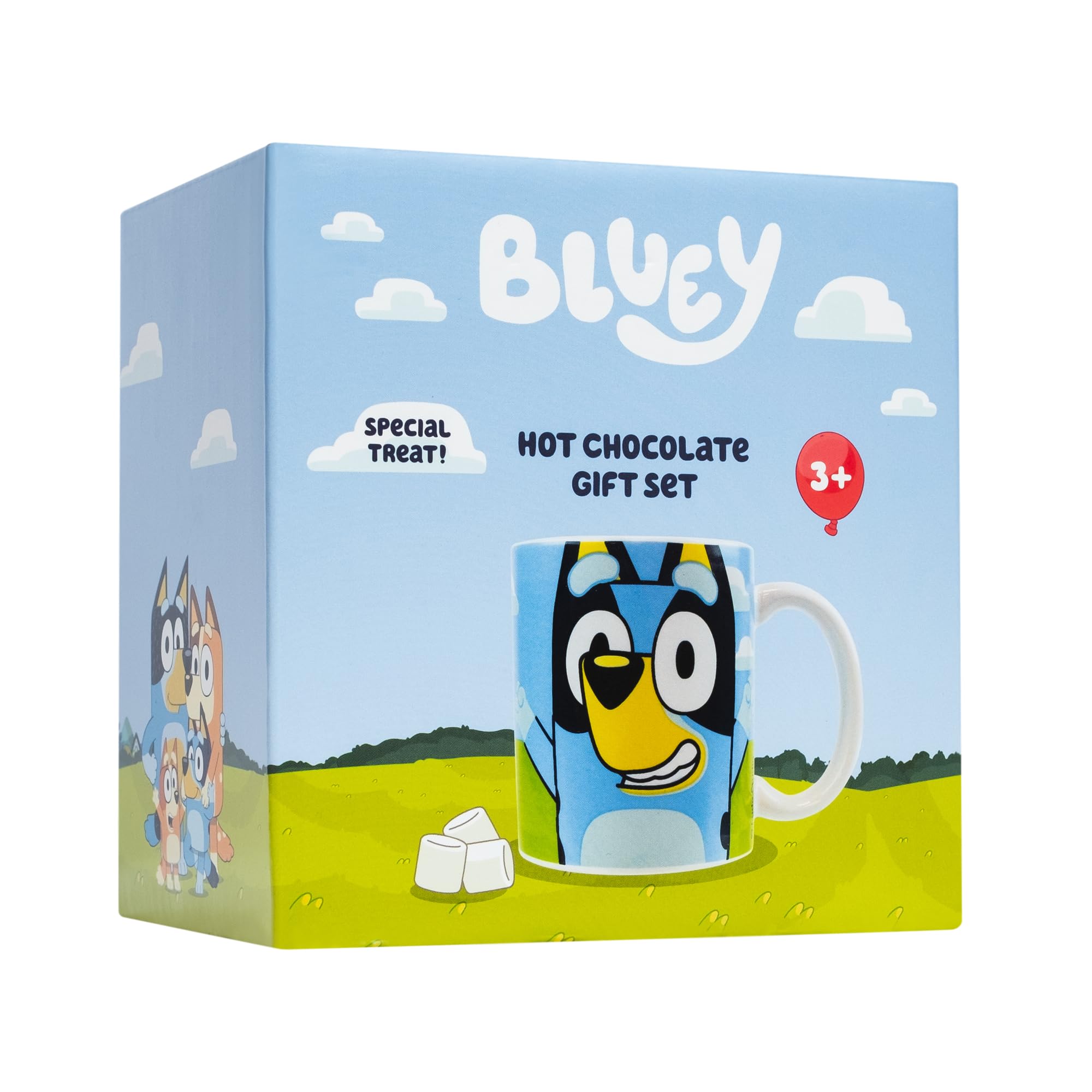 Beams International - Bluey Hot Chocolate Gift Set with Mug Featuring Bluey & Bingo 6
