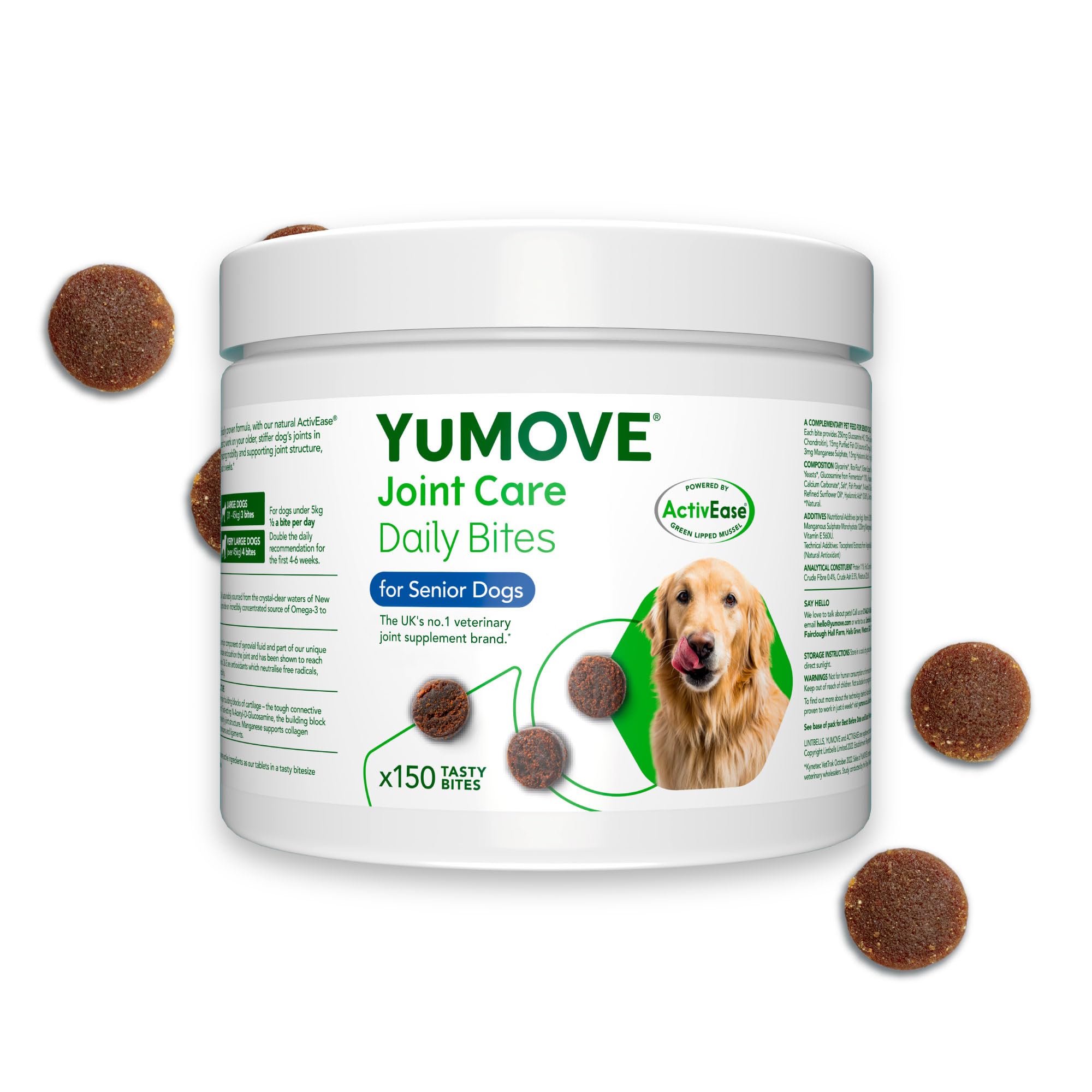 YuMOVE Senior Dog Joint Supplement - Daily Bites for Joint Care, 150 Chews