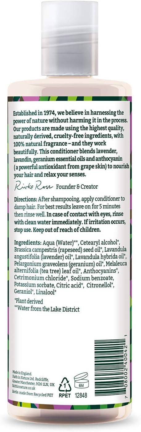 Faith In Nature - Lavender & Geranium Conditioner (400 ml) 5