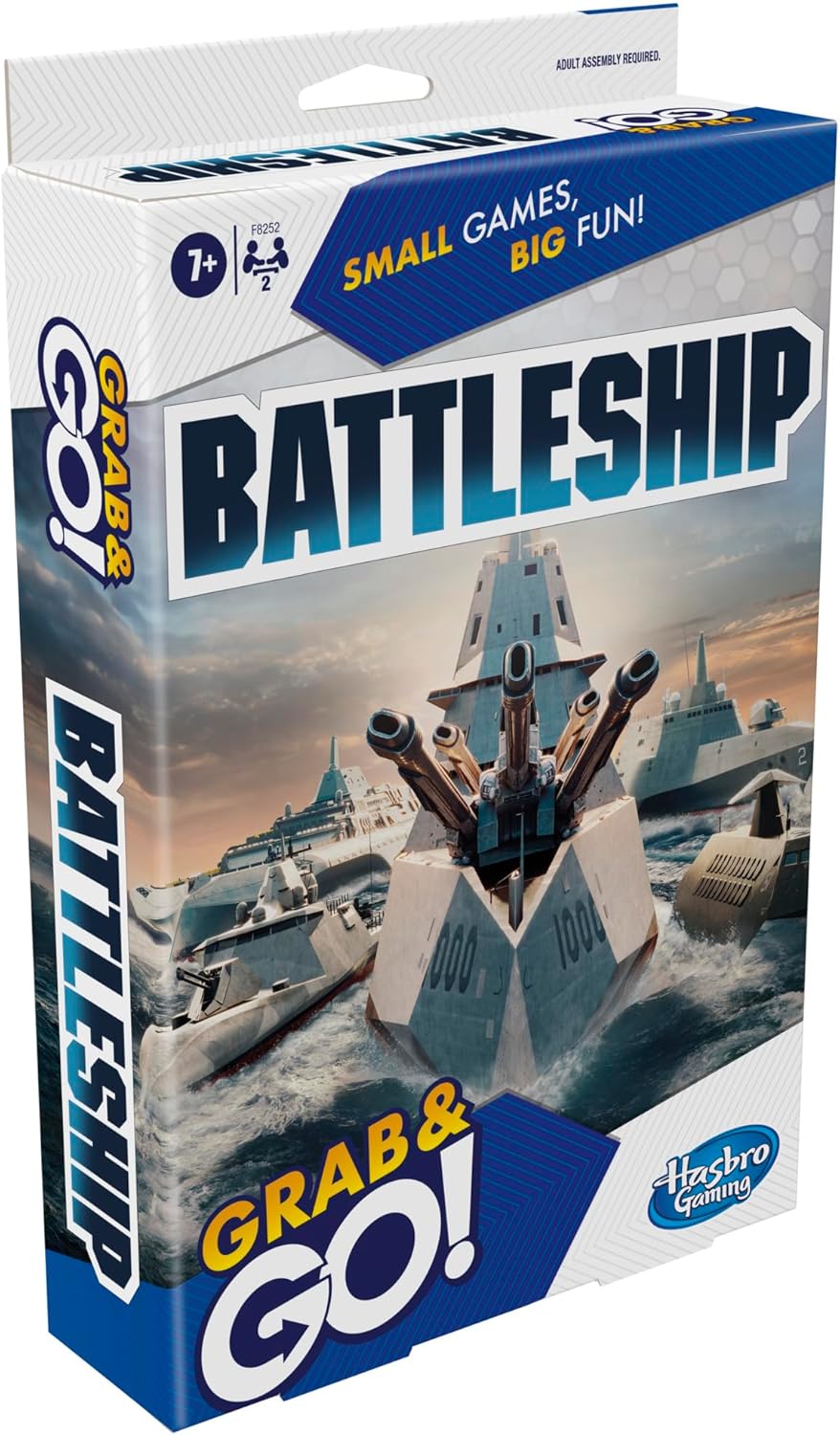 Hasbro Gaming Battleship Grab and Go Game, Portable 2-Player Strategy Board Game 4
