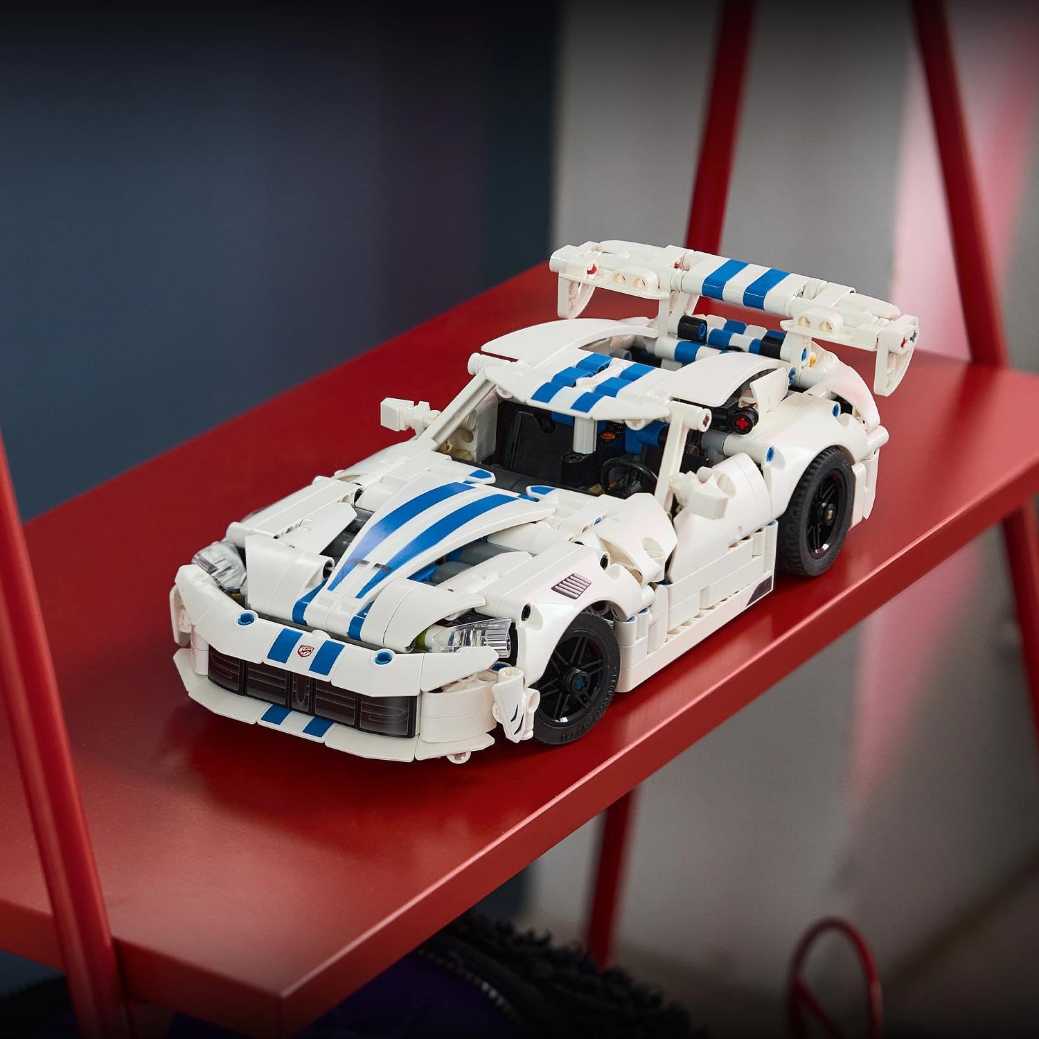 LEGO Technic Dodge Viper GTS-R Sports Car Building Set - V10 Engine, Opening Parts | Ages 10+