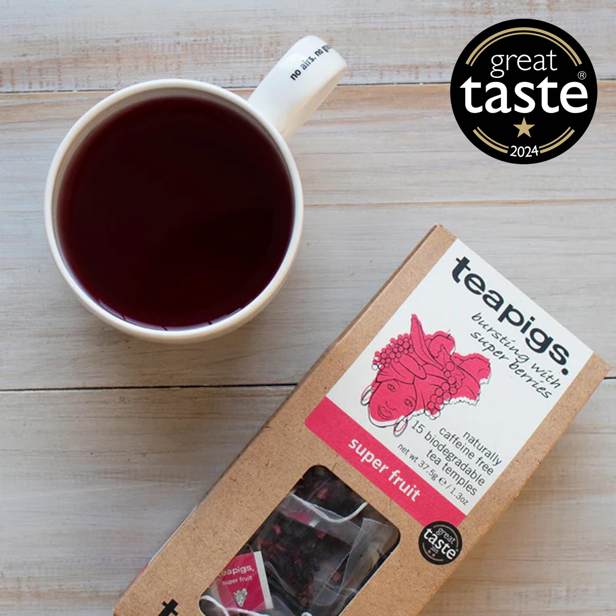 teapigs Super Fruit Tea - Caffeine-Free Herbal Tea Bags with Hibiscus & Berries - 50 Bags 6