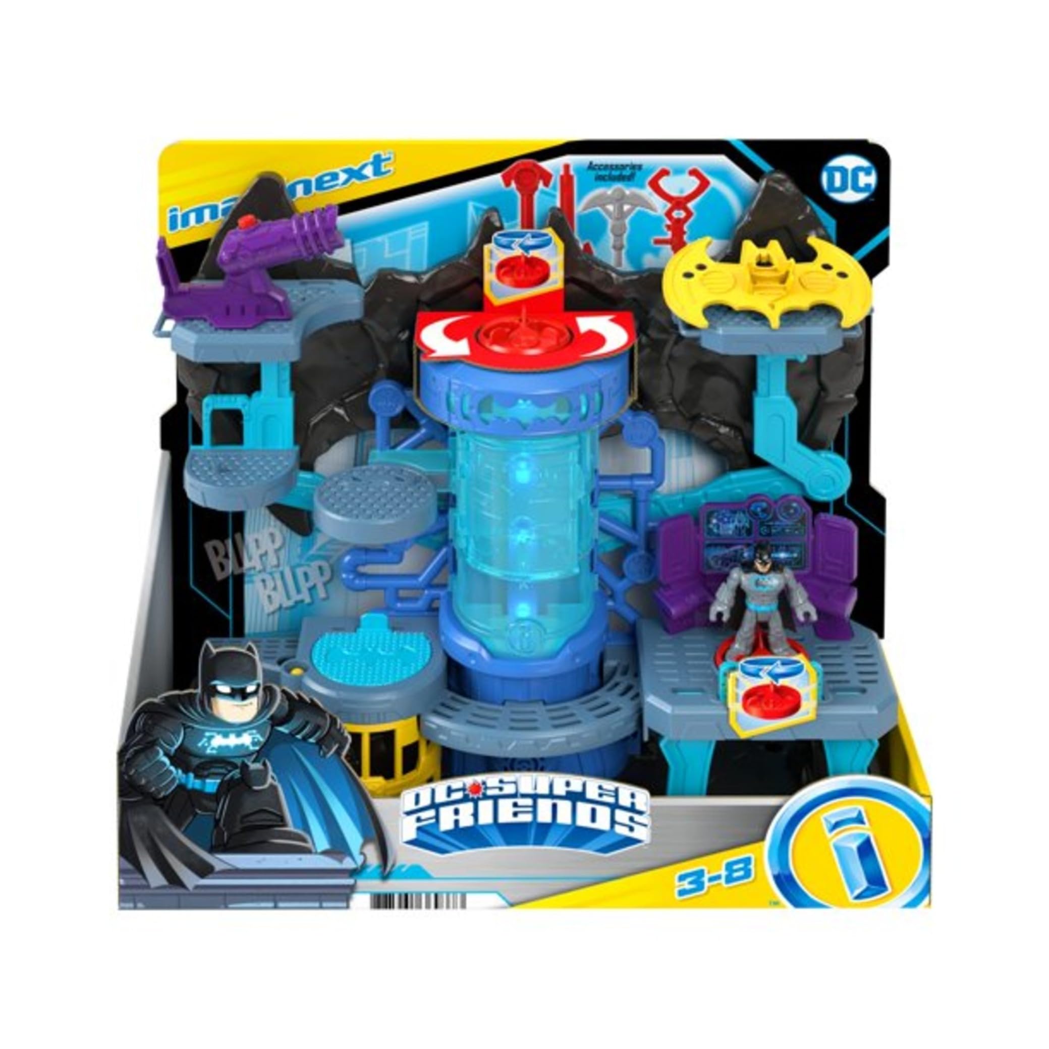 Imaginext DC Super Friends Bat-Tech Batcave Playset - Light-Up Action for Kids 3-8 8