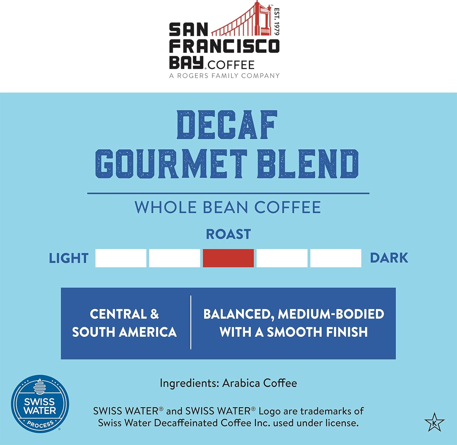 San Francisco Bay Coffee DECAF Gourmet Blend, ganze Bohne, 908 g 3