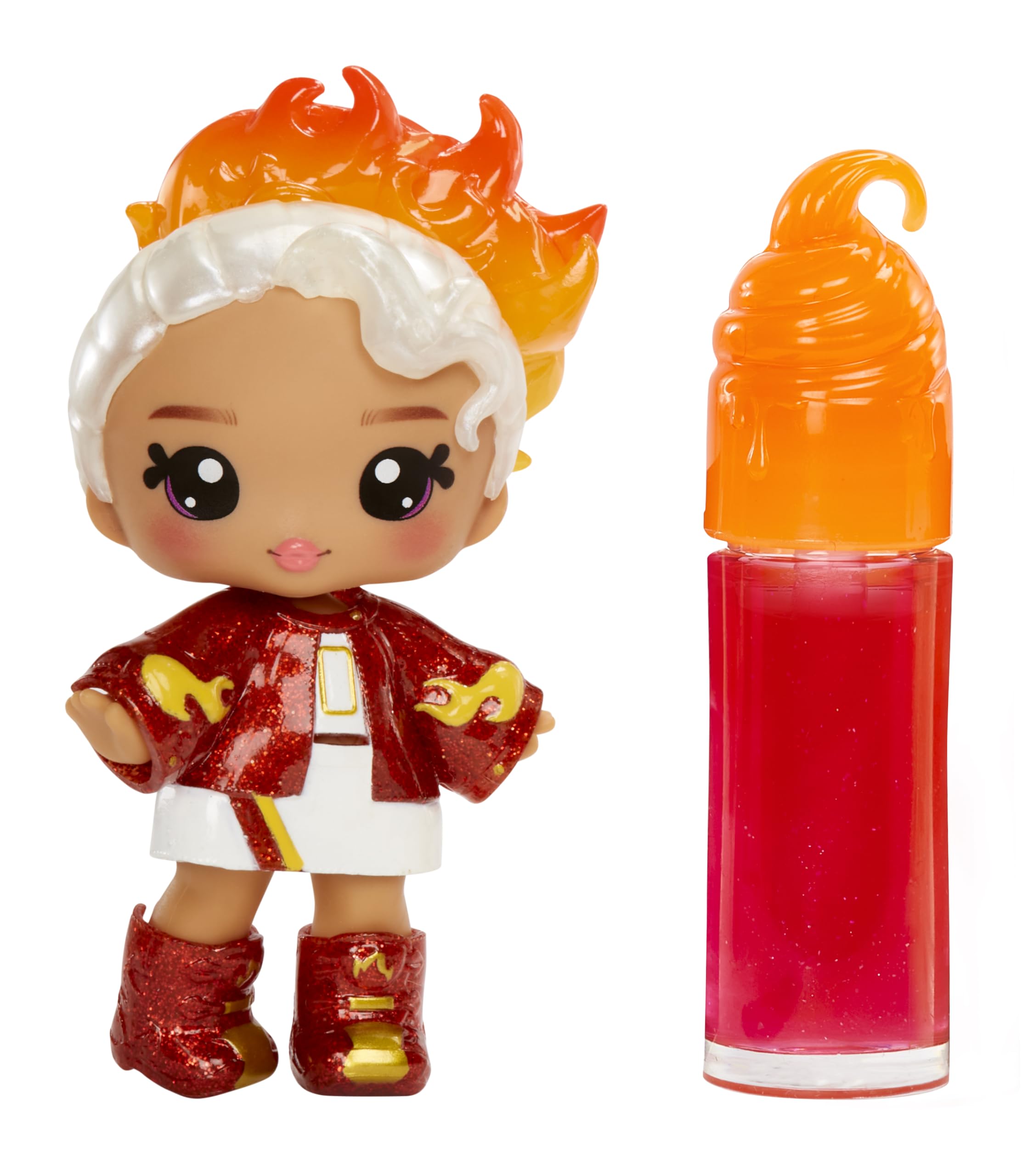 Yummiland Lip Gloss Doll - Amber Cinnamon - DIY Scented Fashion Doll with Customizable Lip Gloss Kit 4