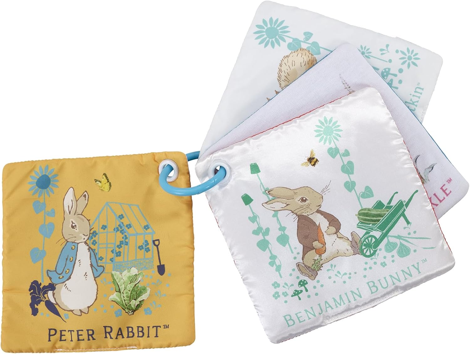 Peter Rabbit Baby Cloth Book - Touch and Feel Sensory Play & Go Square 6