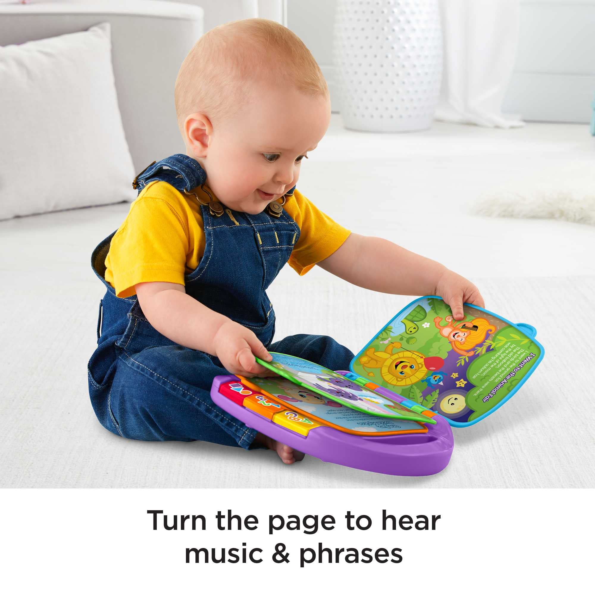 Fisher-Price „Laugh &amp; Learn“-Geschichtenbuch-Reime – Musikalisches, leuchtendes Lernspielzeug für Babys ab 6 Monaten 5