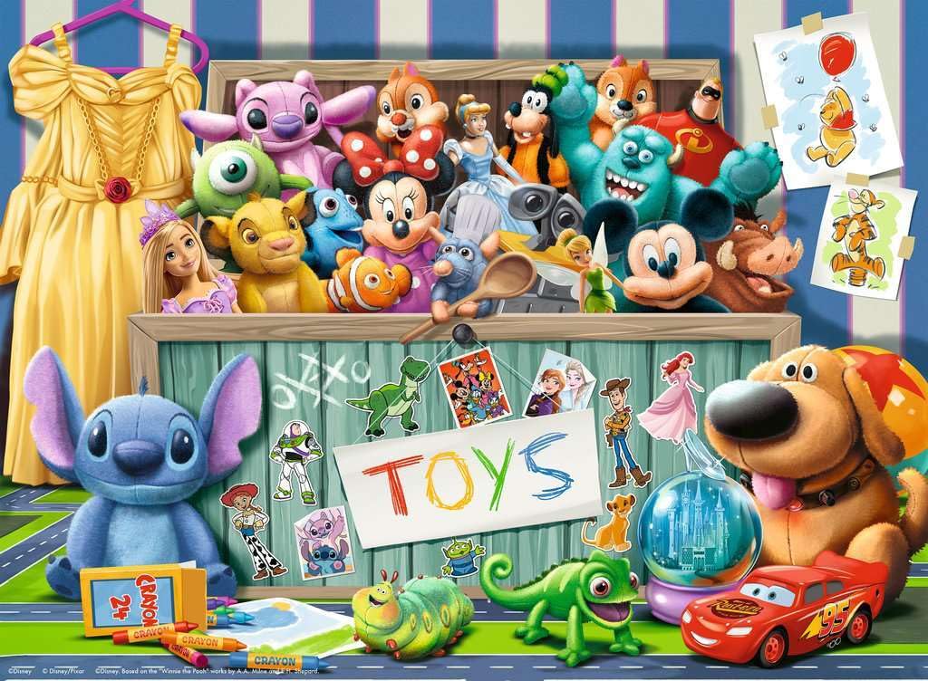 Ravensburger Disney Pixar Multicharacter XXL 100 Piece Jigsaw Puzzle for Children | 49 x 36cm | Ages 6+