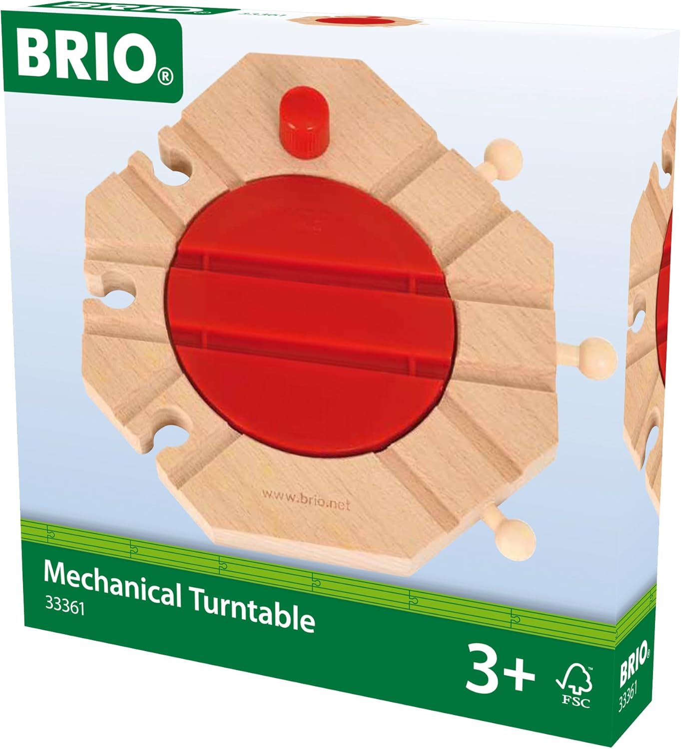 BRIO Mechanical Turntable Wooden Train Track for Kids - Compatible with BRIO Railway Sets 5