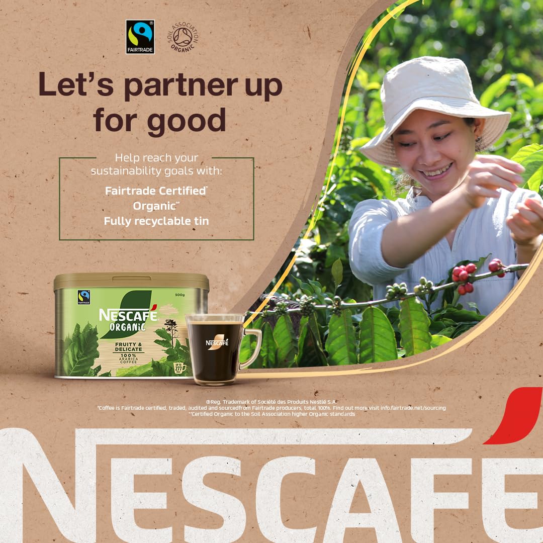 NESCAFÉ Bio Fairtrade Instantkaffee 500g – 100% Arabica, Zitrusnoten, EU-Bio-zertifiziert 11