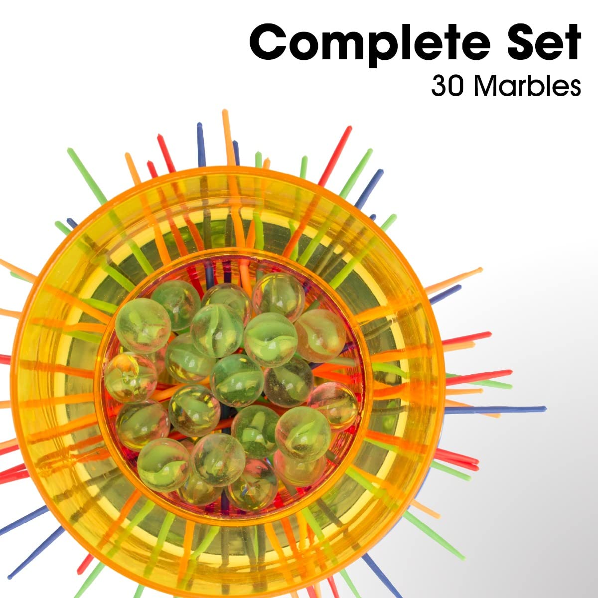 Toyrific Marble Mayhem Classic Family Board Game for 2-4 Players with 30 Marbles 8