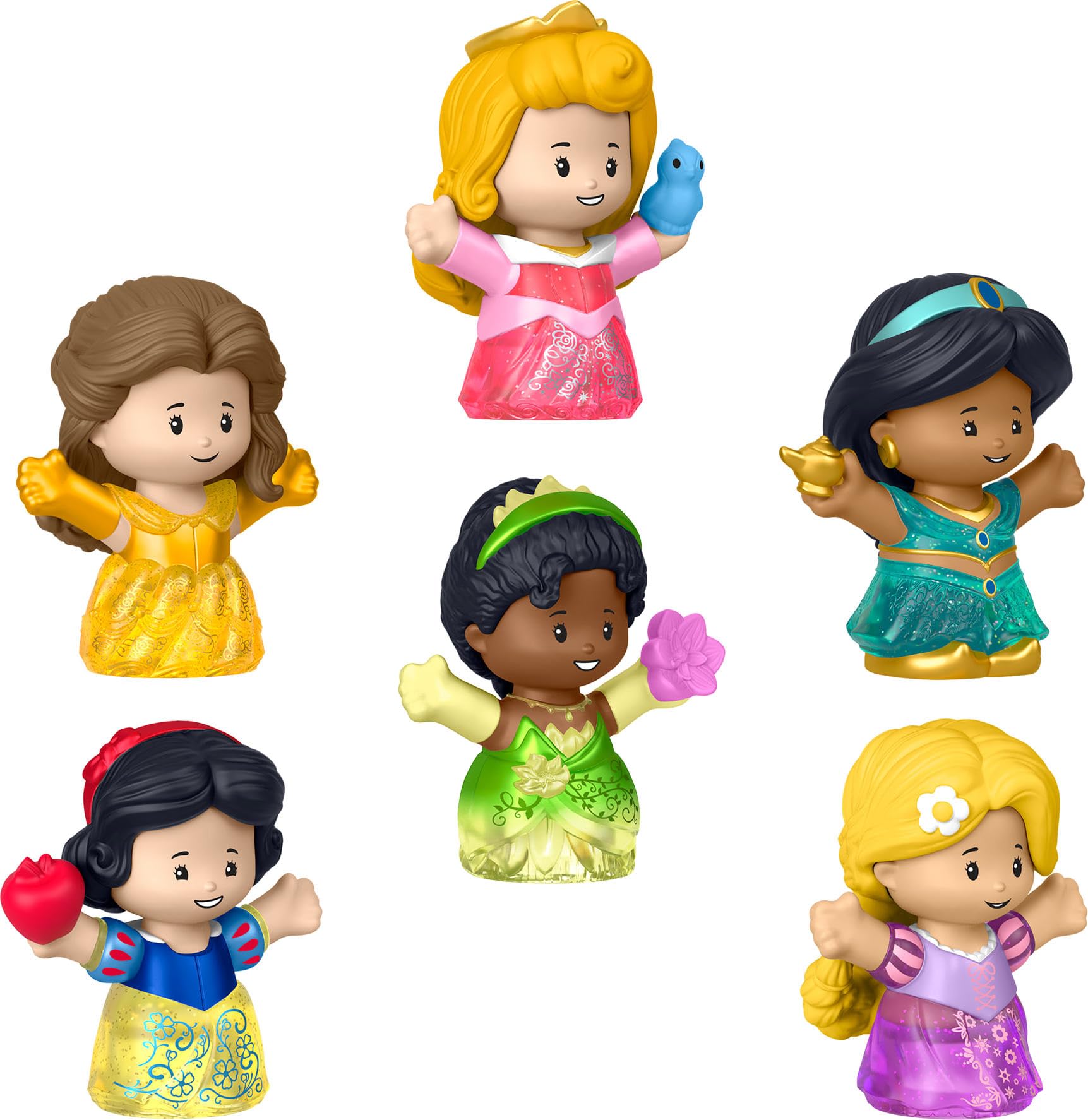 Fisher-Price Little People Disney Princess Shimmer Gowns Figure Set - Ages 18 Months+