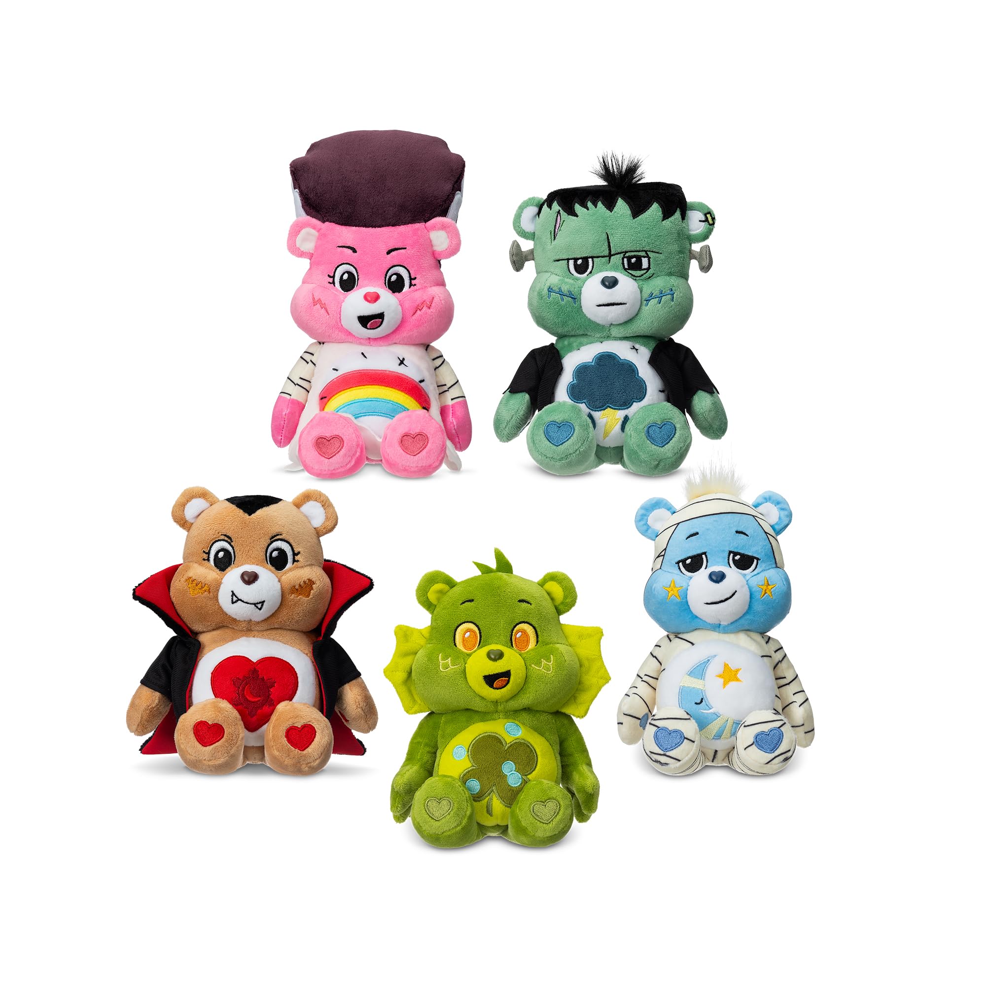 Care Bears Universal Monsters 22cm Plush - Good Luck Bear as Creature from the Black Lagoon
