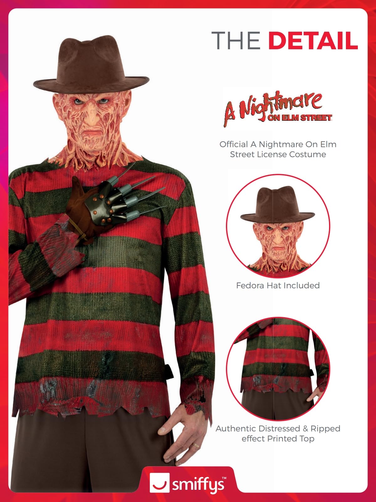 Smiffys Freddy Krueger Costume - Adult 8