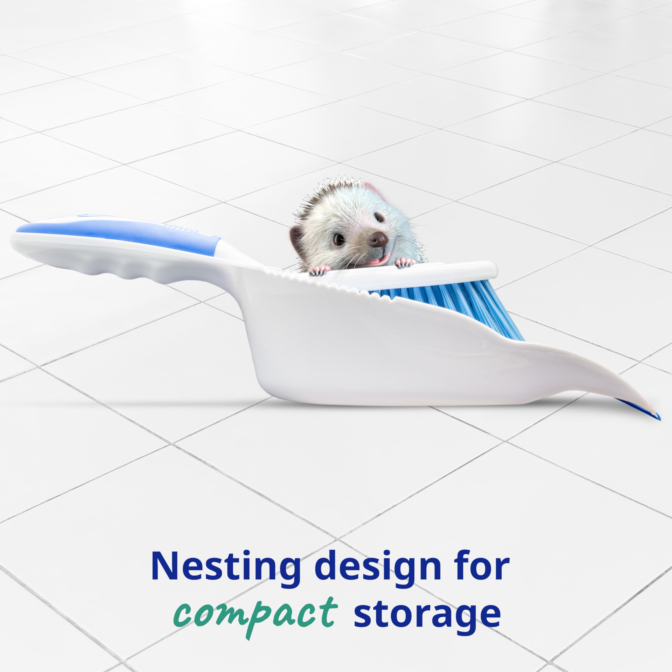 Spontex - Dustpan & Brush Set with Large Capacity Dustpan and Durable Bristles 11