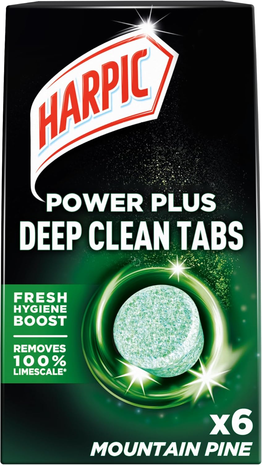 Harpic - Power Plus Deep Cleaning Toilet Tablets Mountain Pine 6 Pack