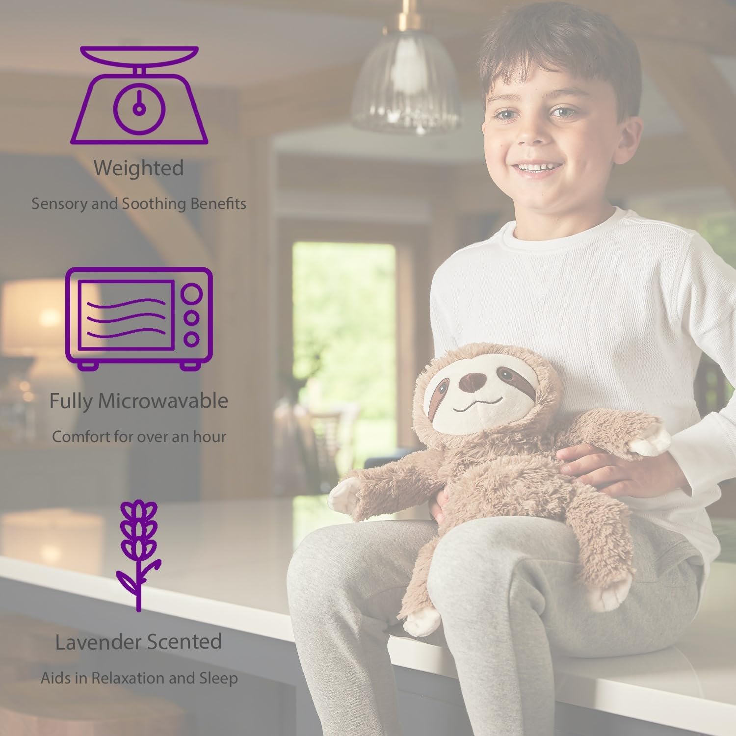 Warmies Fully Heatable Cuddly Toy scented with French Lavender - Avocado 7