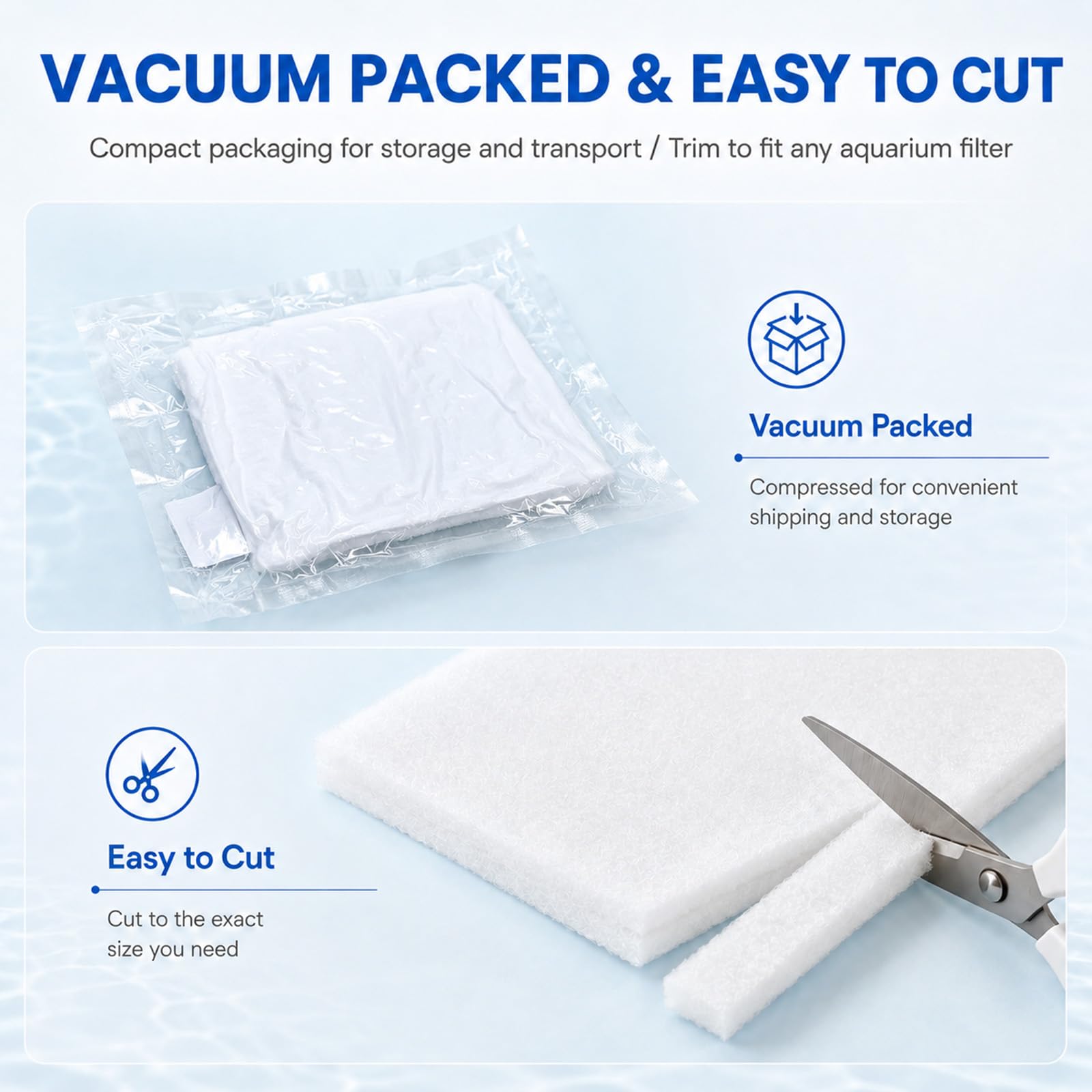 Admygo Aquarium Filter Sponge Roll - 1m x 12cm Mechanical Filtration | Cut-to-Size Foam Media 5