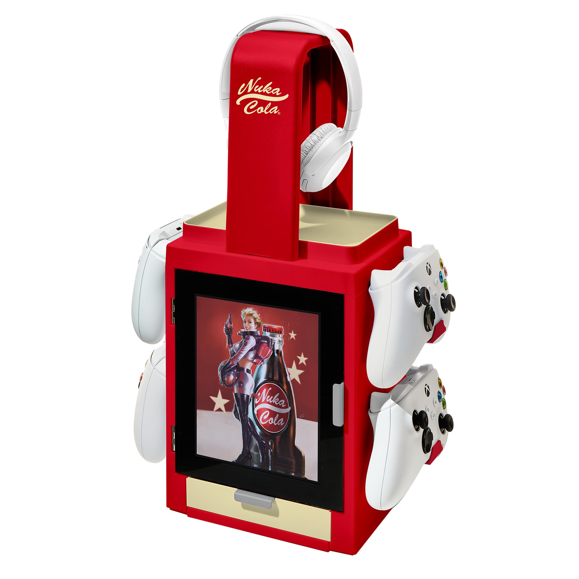 Fallout Nuka Cola LED Light Gaming Locker with Controller Storage by Numskull