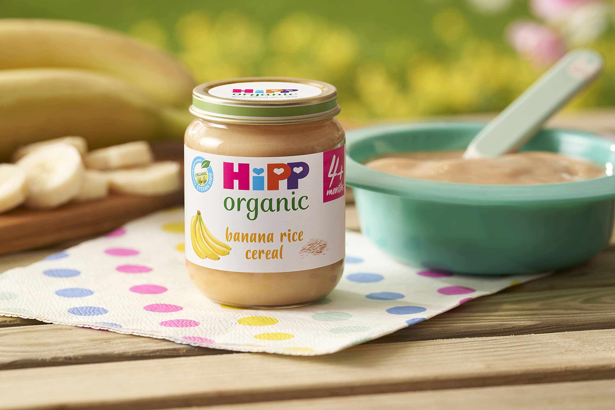 HiPP Organic Banana Rice Cereal Baby Food Jar 6+ Months (6 x 125g) 6
