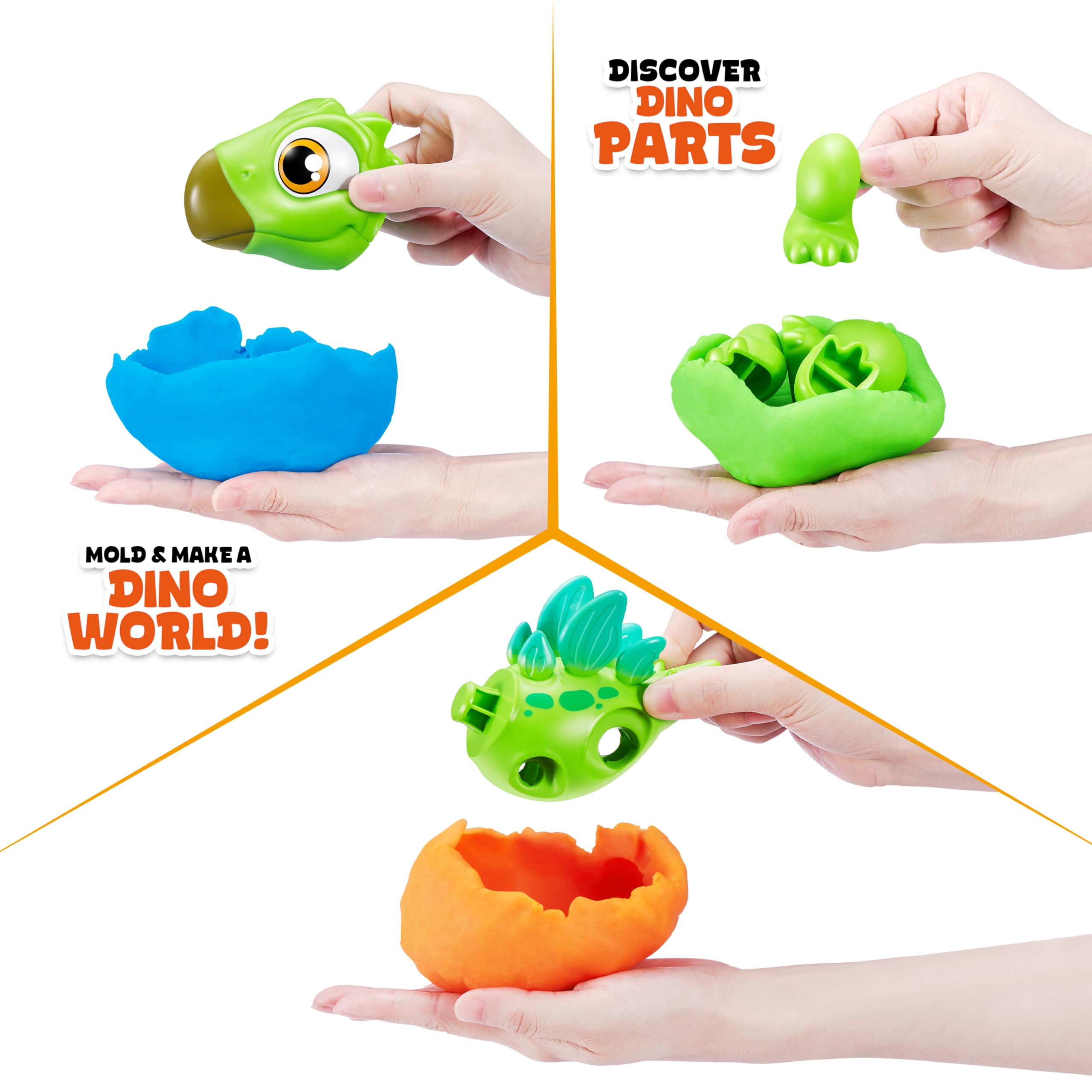 Smashers Junior Dino Dig Egg - Stegosaurus Build & Play Sensory Toy for Toddlers 18m+ 10