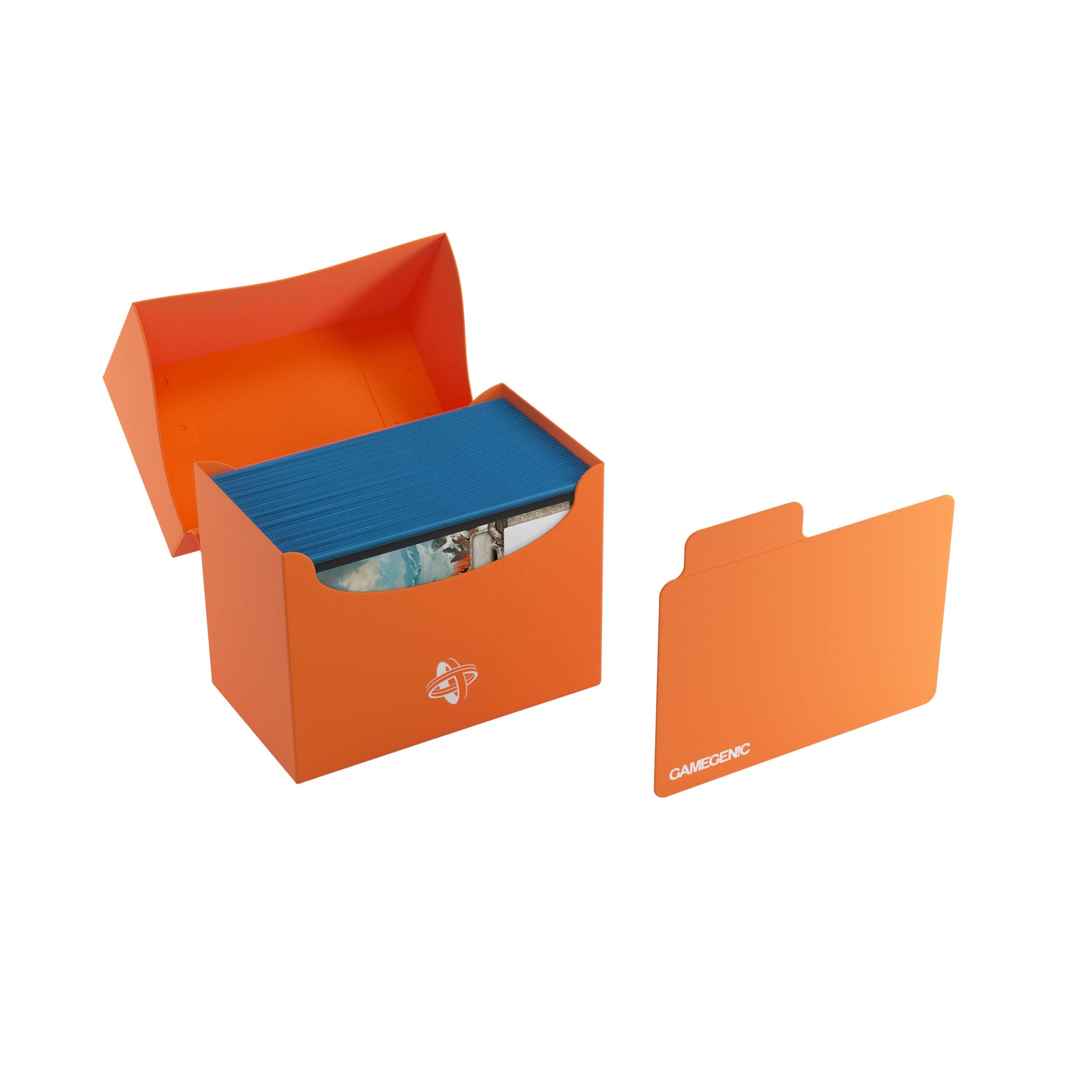 Gamegenic 80-Card Side Holder - Holds 80 Double-Sleeved Cards, Orange 8