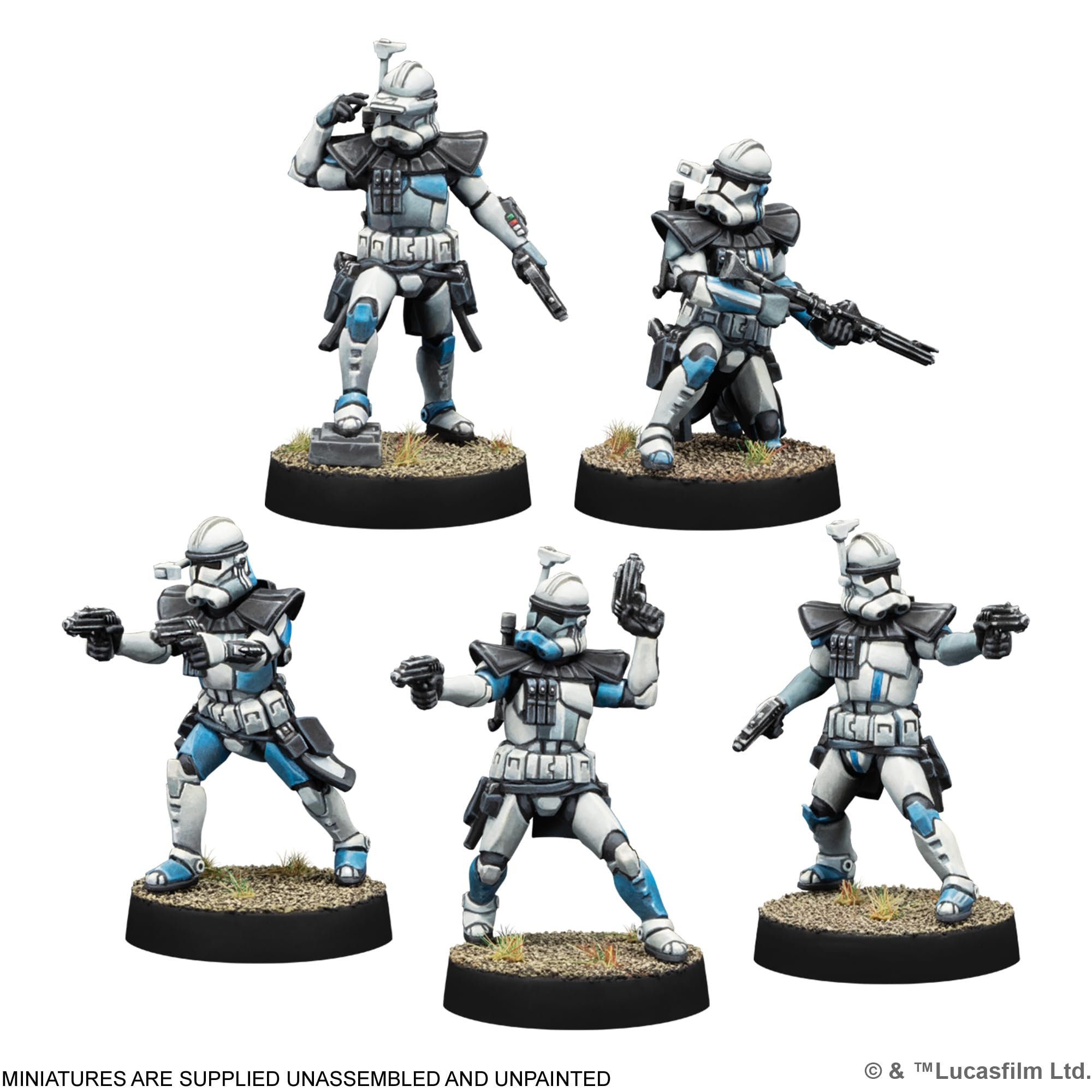 Asmodee Star Wars: Legion - Galactic Republic Starter Set Miniature Game 4