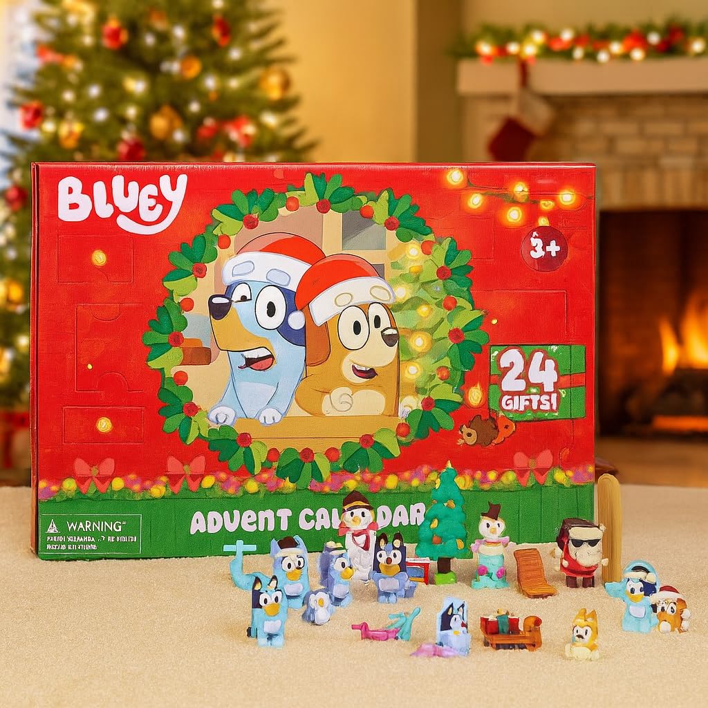 Bluey Advent Calendar - 24-Day Christmas Countdown with Mini Figures & Accessories 3