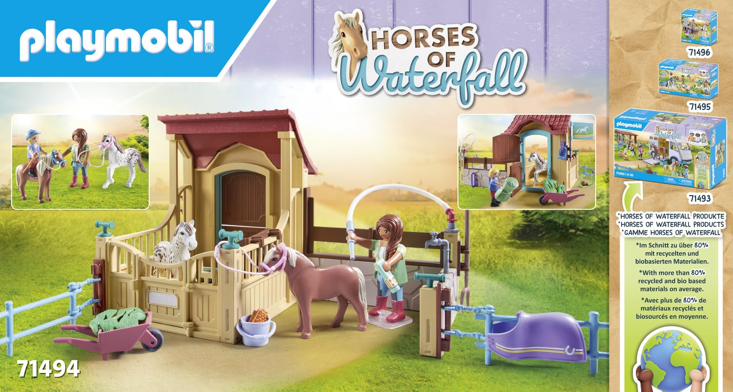 Playmobil 71494 Horses of Waterfall Riding Stable Playset - Ages 4+ 12