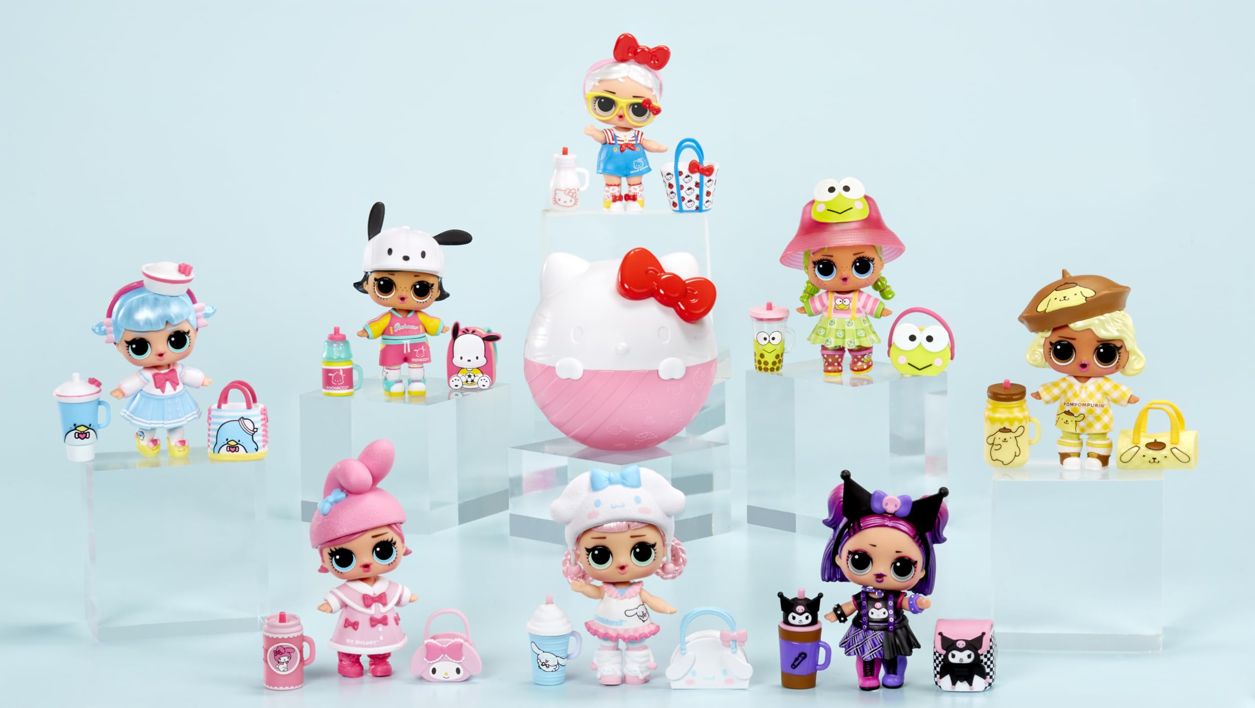 L.O.L. Surprise! Loves Hello Kitty and Friends Tots Doll - Limited Edition 4 Inch Figure | 7 Surprises 3