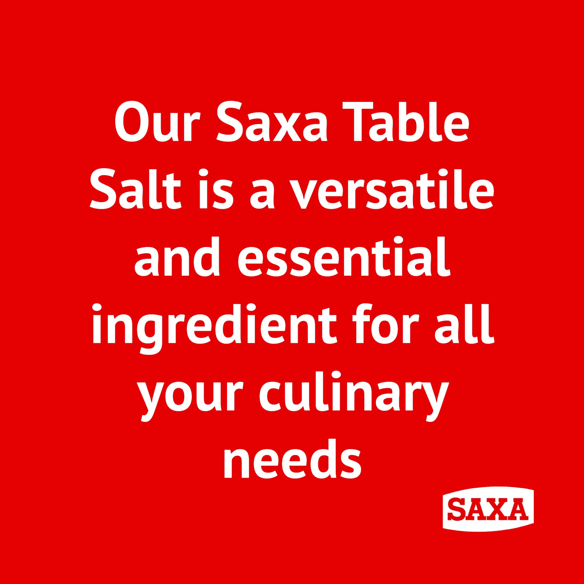 Saxa Fine Table Salt for Cooking and Table Use, 750g Drum 5