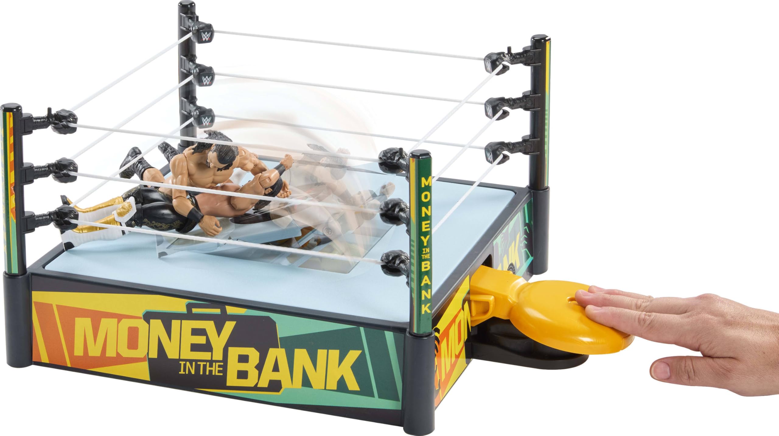WWE Money In The Bank Cash-In Ring Playset - 2 Play Modes, 40+ Sounds, Ages 6+