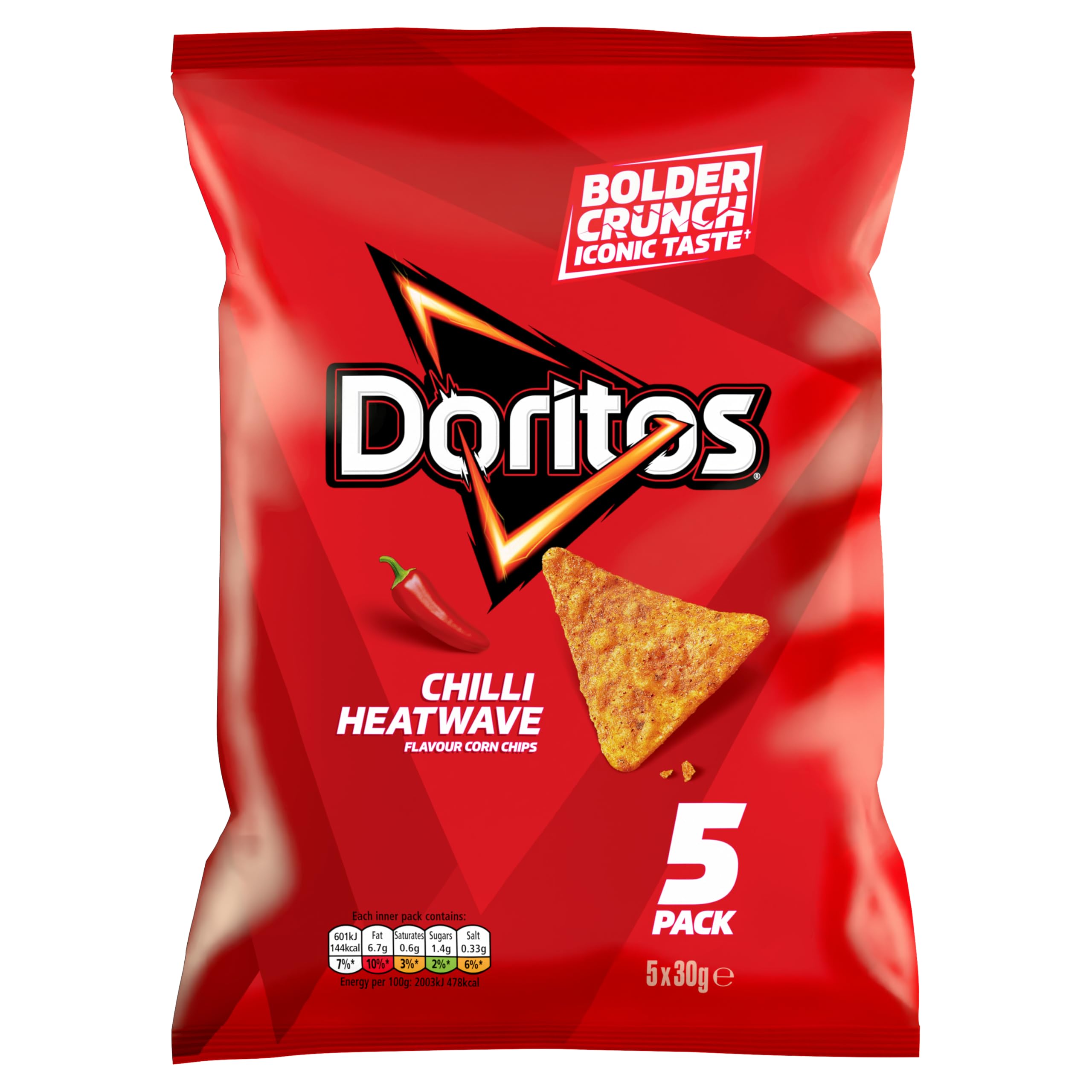 Doritos Chilli Heatwave 30g x 5 Pack