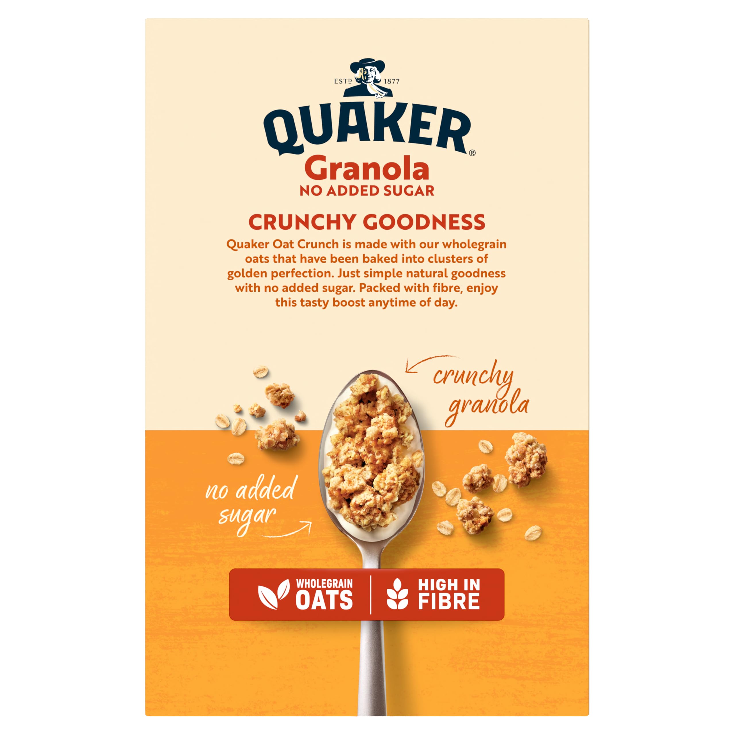 Quaker No Added Sugar Granola - 400g