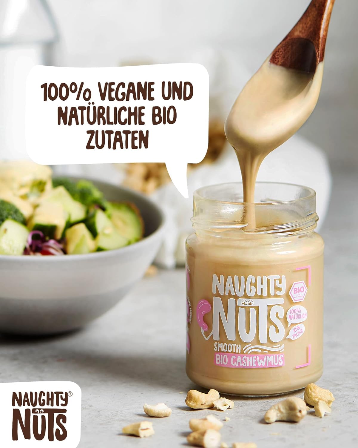 Naughty Nuts - Bio Cashew Butter Smooth (100% Organic Cashew Nuts, No Palm Oil, No Added Sugar) 5