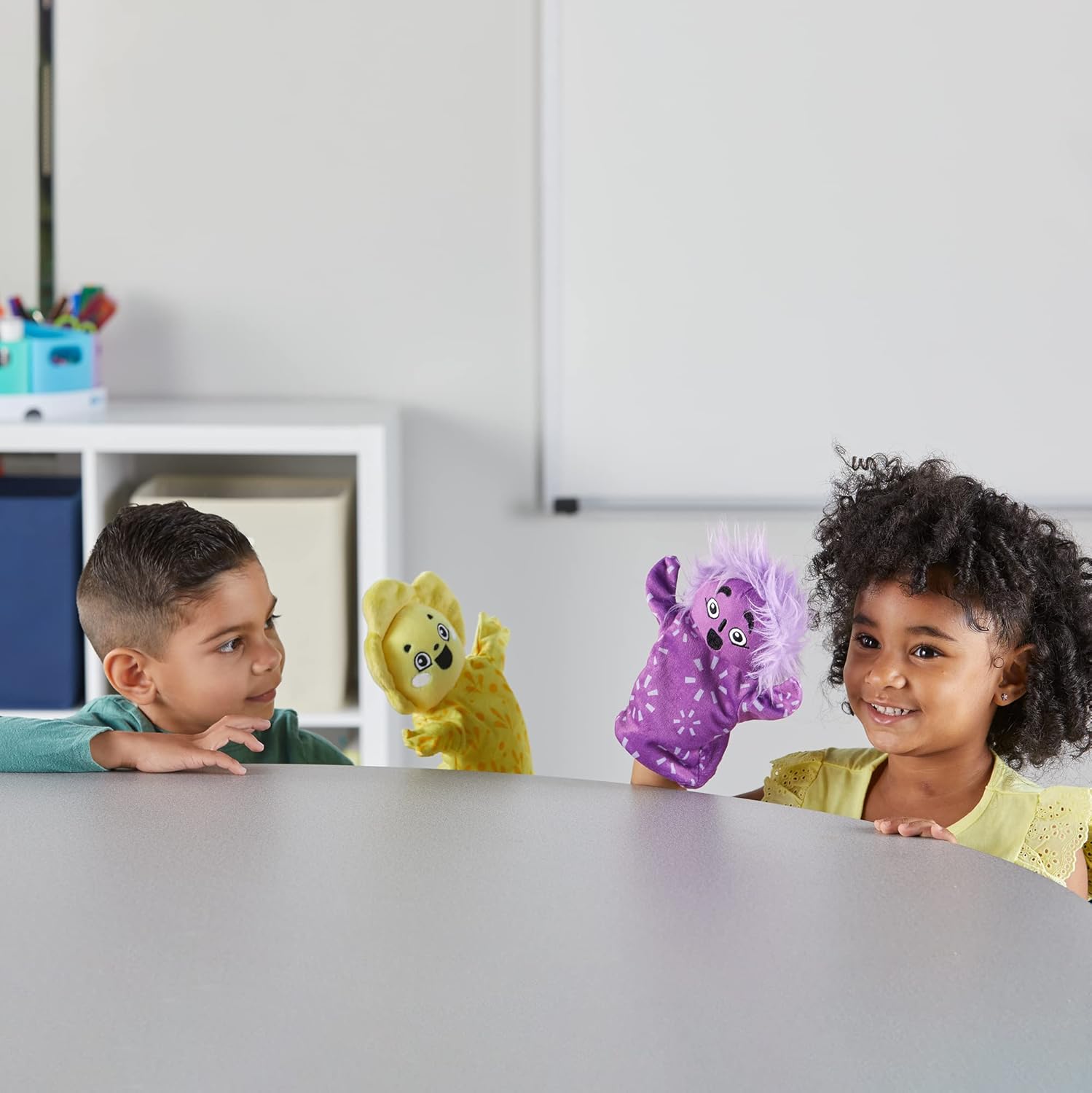 Learning Resources Feelings Family Hand Puppets Set - Educational Emotional Learning Toy for Kids Ages 18 Months-6 Years