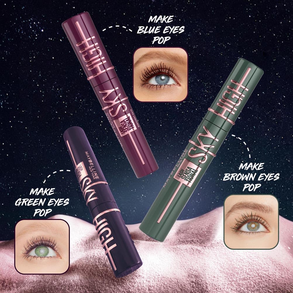 Maybelline Lash Sensational Sky High Volumizing and Lengthening Mascara (Burgundy Haze) 8
