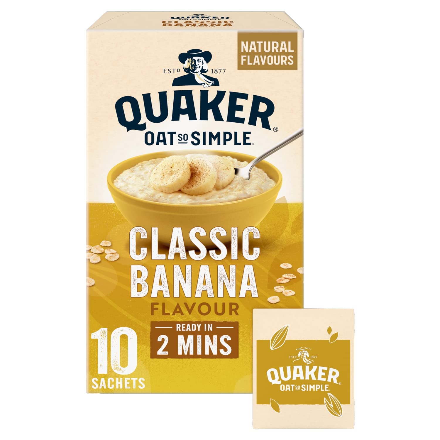 Quaker Oat So Simple Banana Porridge Sachets, 348 g
