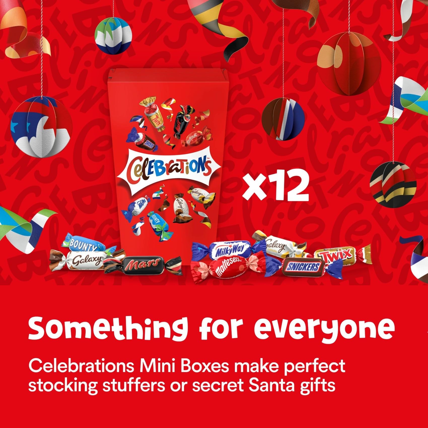 Celebrations Mini Box Case - Assorted Milk Chocolates, 12 x 69g Wrapped Mini Bars 4