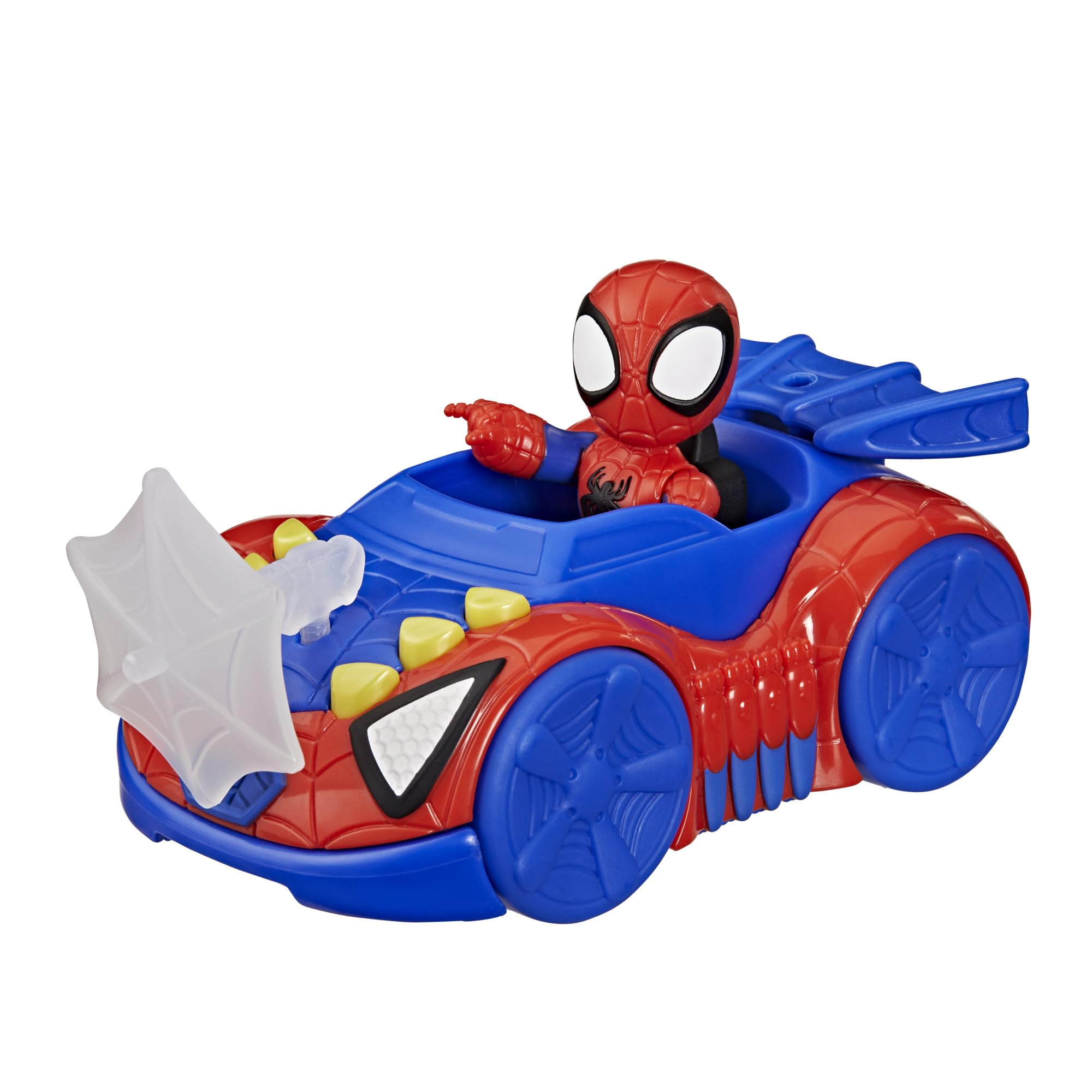 Marvel Spidey and His Amazing Friends Spidey Web Crawler Toy Car with 7.6-cm Figure | Ages 3+ | Plastic