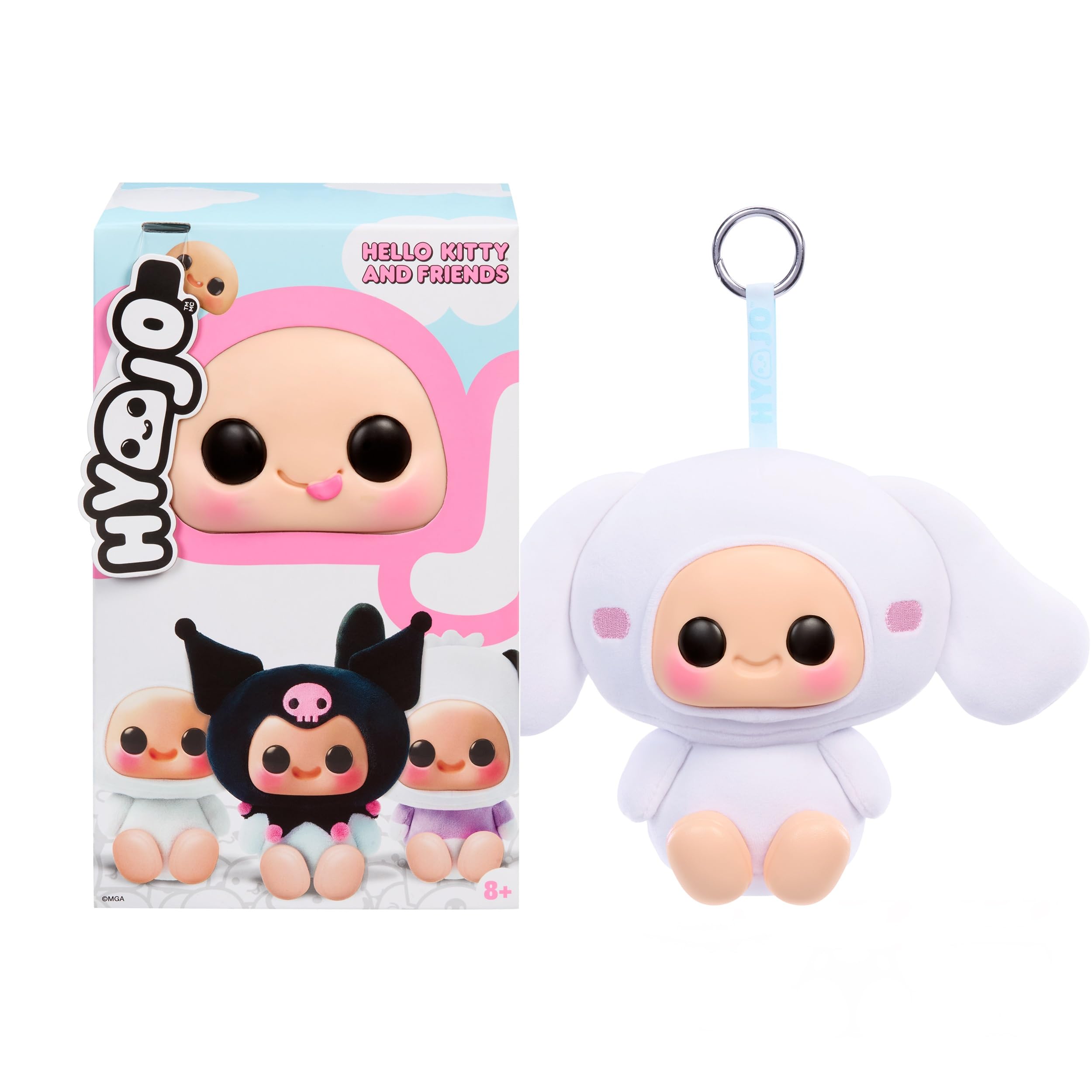 Hyojo Hello Kitty and Friends Series Squishy Toy - Kuromi, Cinnamoroll & Pochacco Collectible | Plush Material | Ages 8+