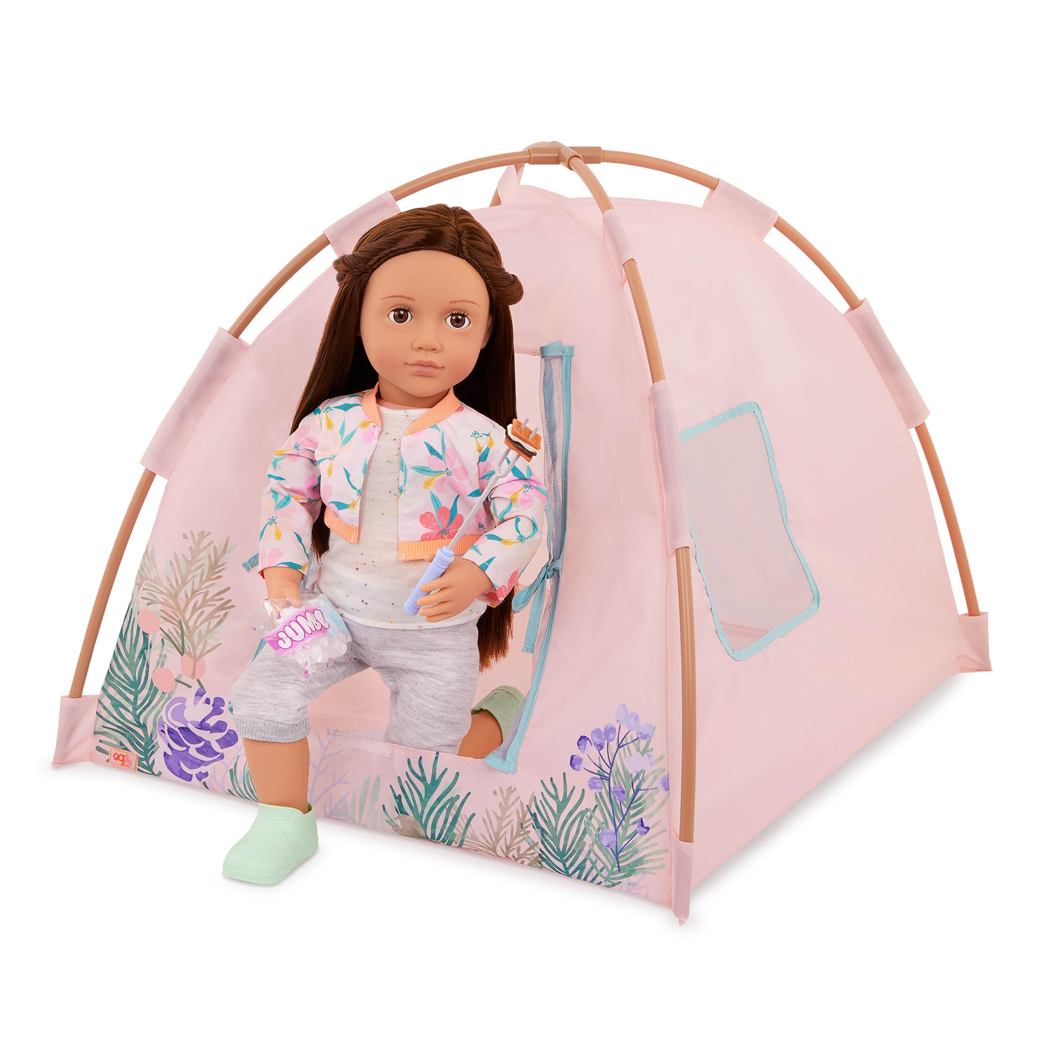 Our Generation Camping Nights - 18-Inch Doll Tent Playset with Accessories 12