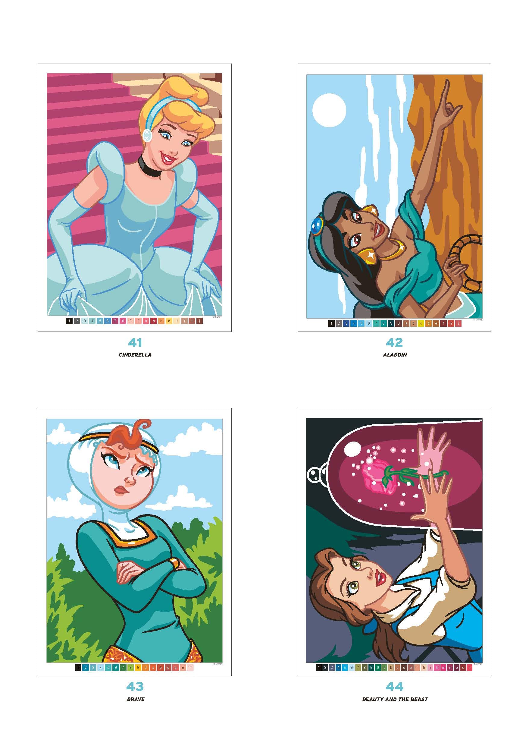 HACHETTE HEROES Mystery Colouring - Princesses: Colour-by-Number Book | 128 Pages | English 5