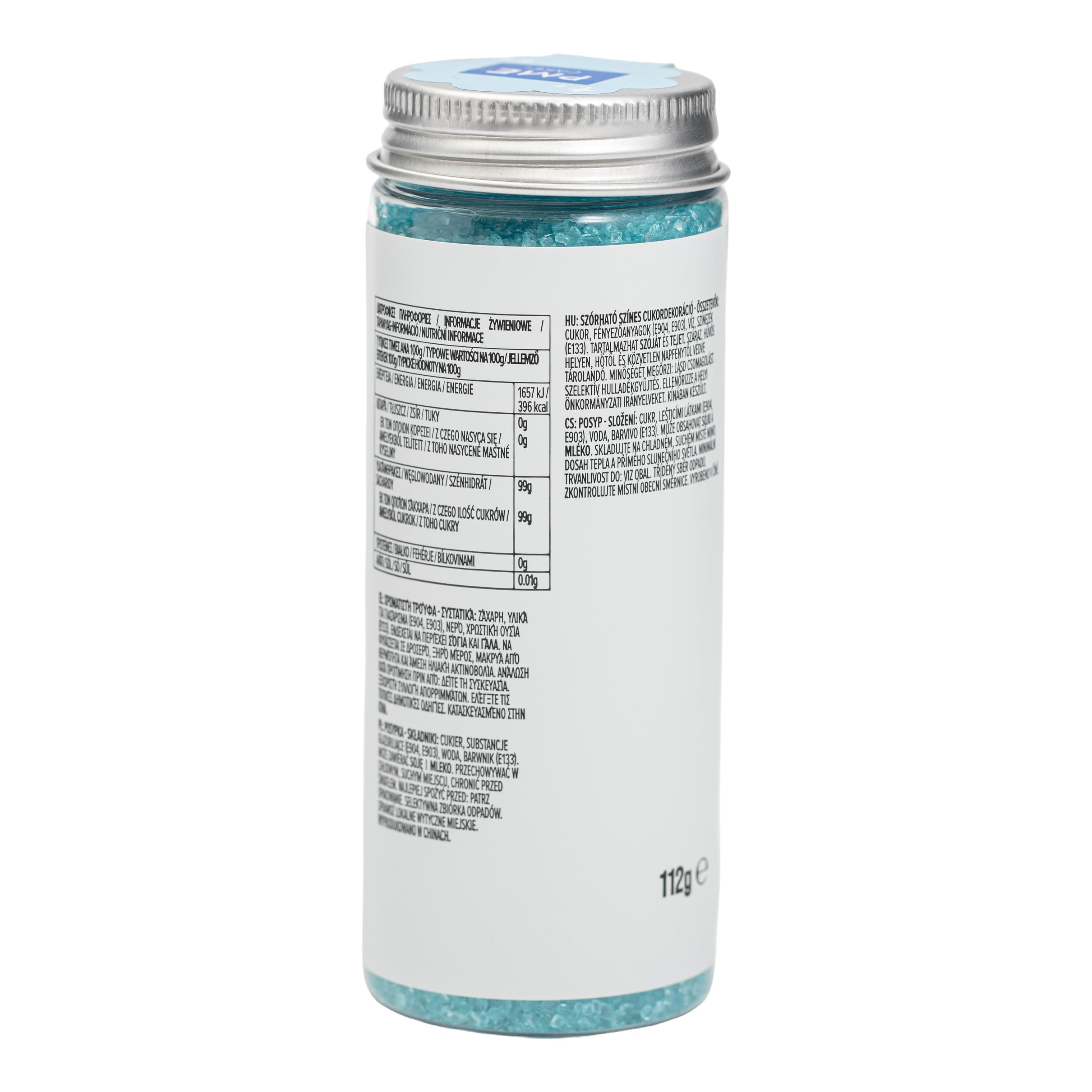 PME Cake Sprinkle Sugars - Baby Blue | 112g / 3.95oz Sugar Sprinkles for Baking