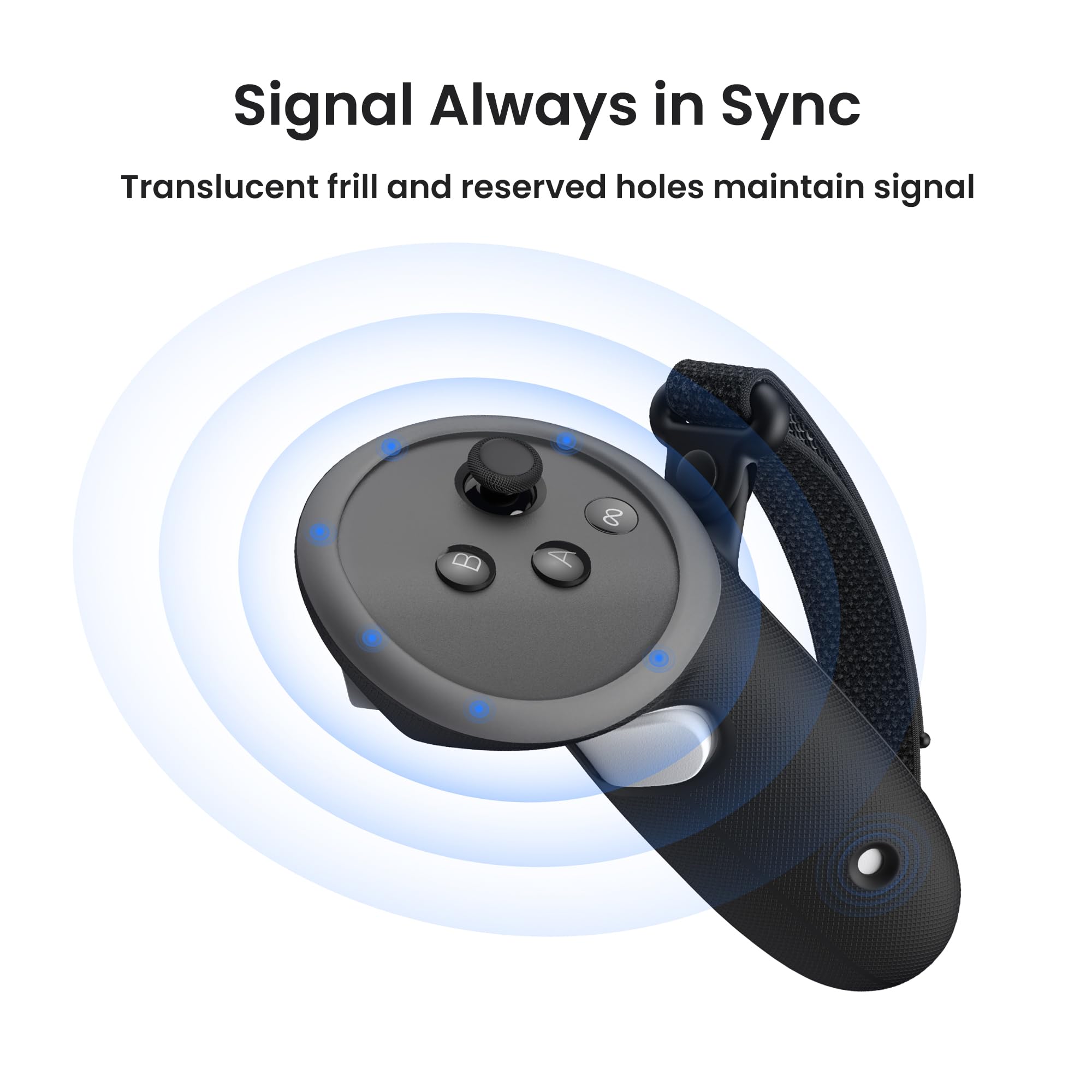 KIWI design G4 Pro Controller Grips for Meta Quest 3/3S – Enhanced Grip with Anti-Slip Texture & Extended Handle 7