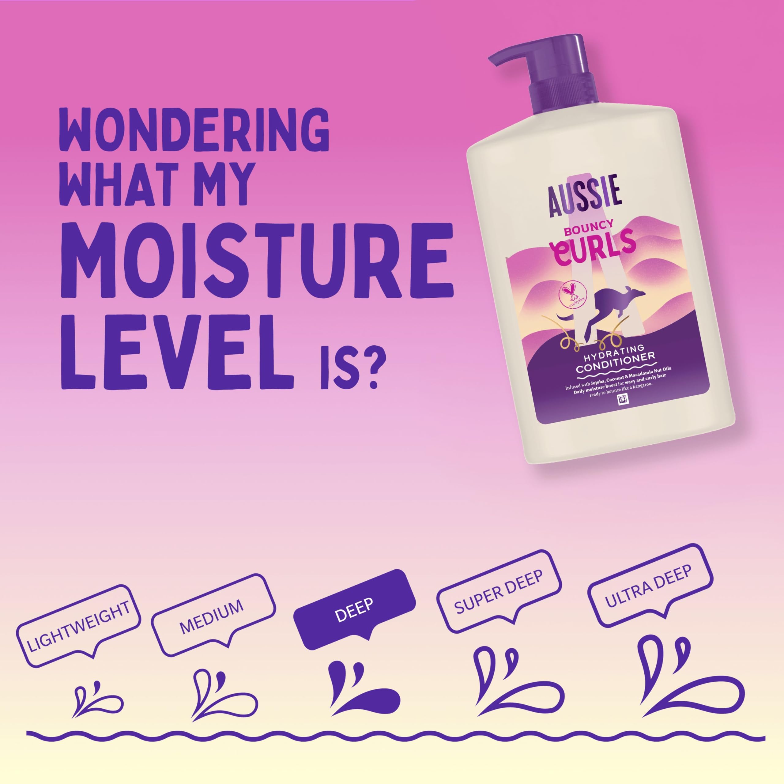 Aussie Bouncy Curls Hydrating Conditioner (1L) - Lightweight Moisture for Curly & Wavy Hair 4