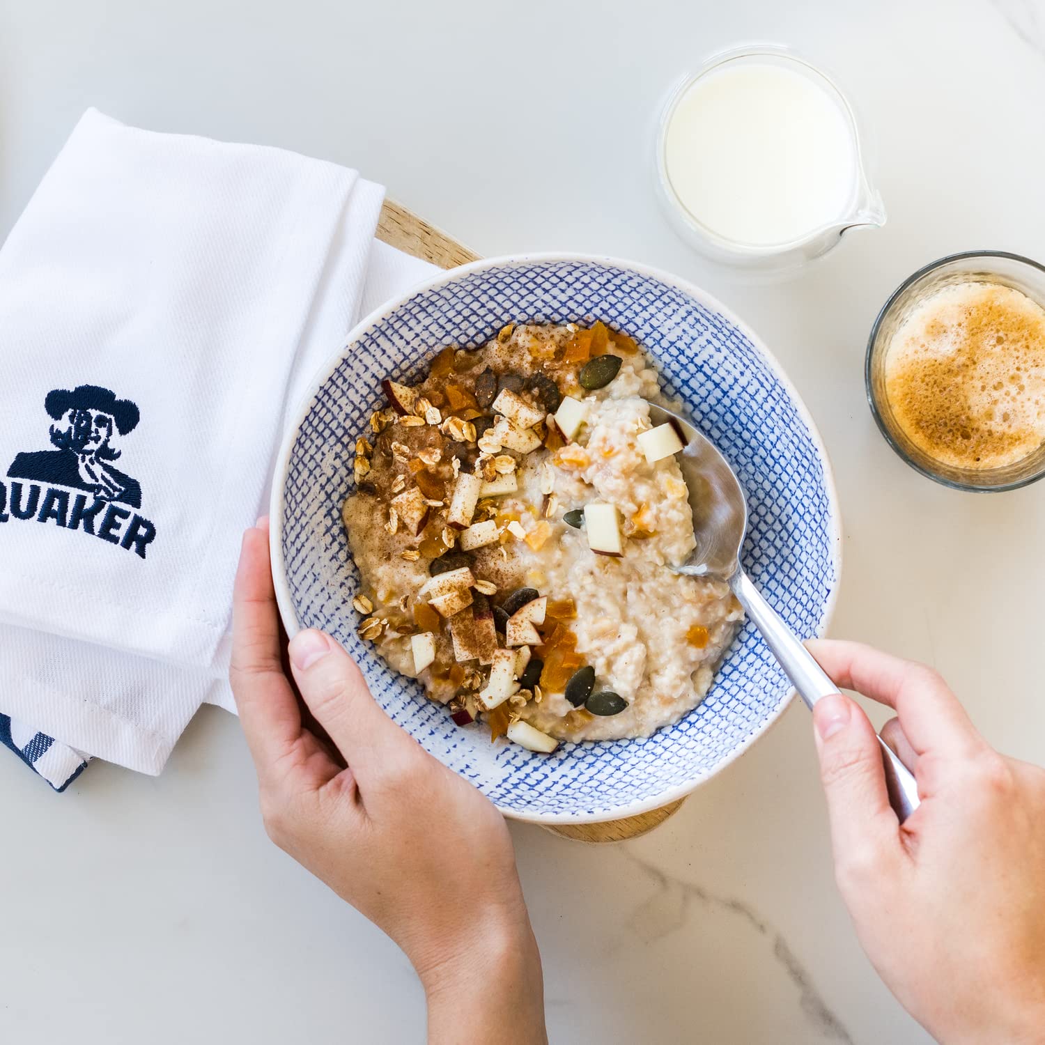 Quaker British Porridge Haferflocken 1kg 6