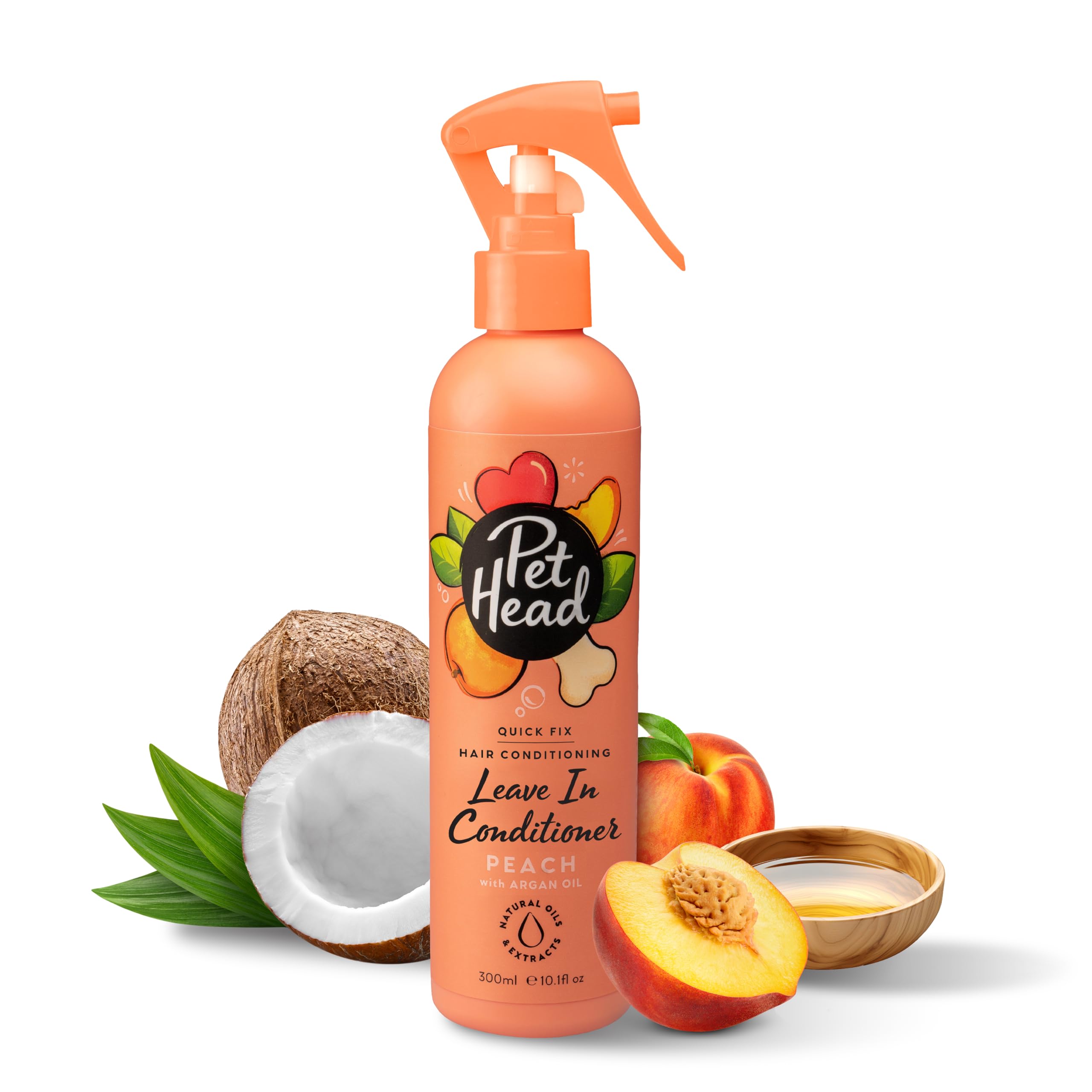 Pet Head Quick Fix Leave-In Conditioner Spray for Dogs - Peach Scent | 300 ml