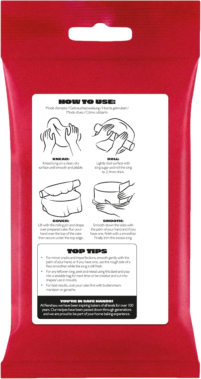 Renshaw - Just Roll With It White Fondant Icing 1 kg 3